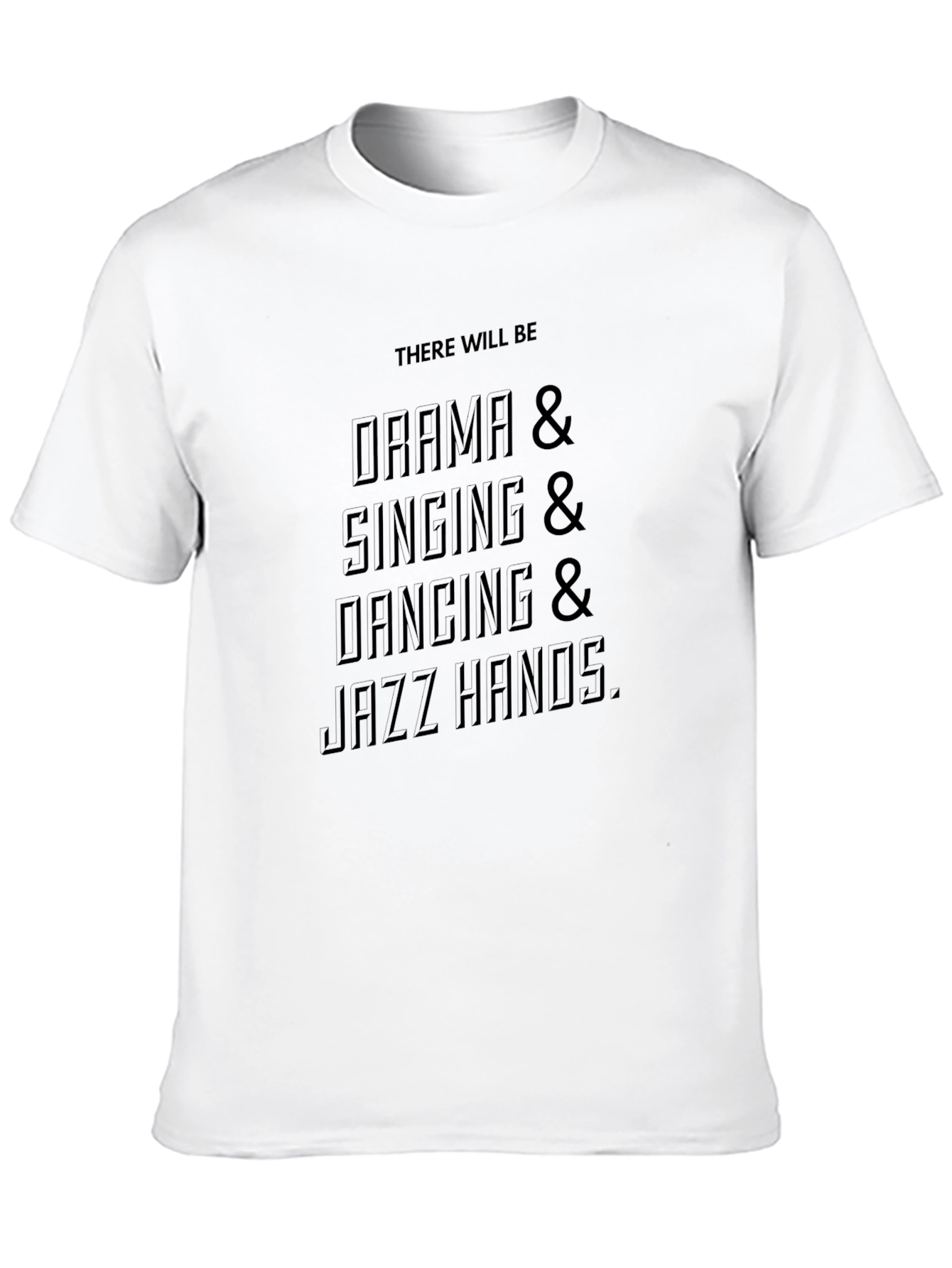 Black Drama Singing Dancing Jazz Hands Black T-Shirt view 10