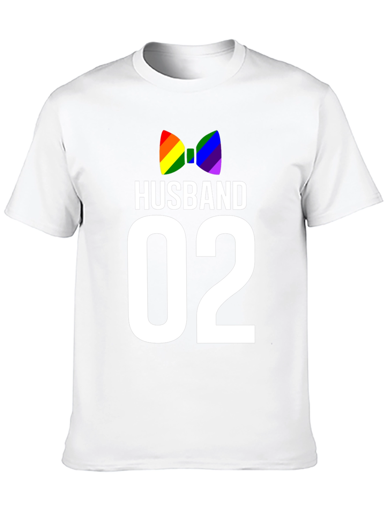 Black Husband 02 LGBT Pride Bow Tie Graphic Tee view 10
