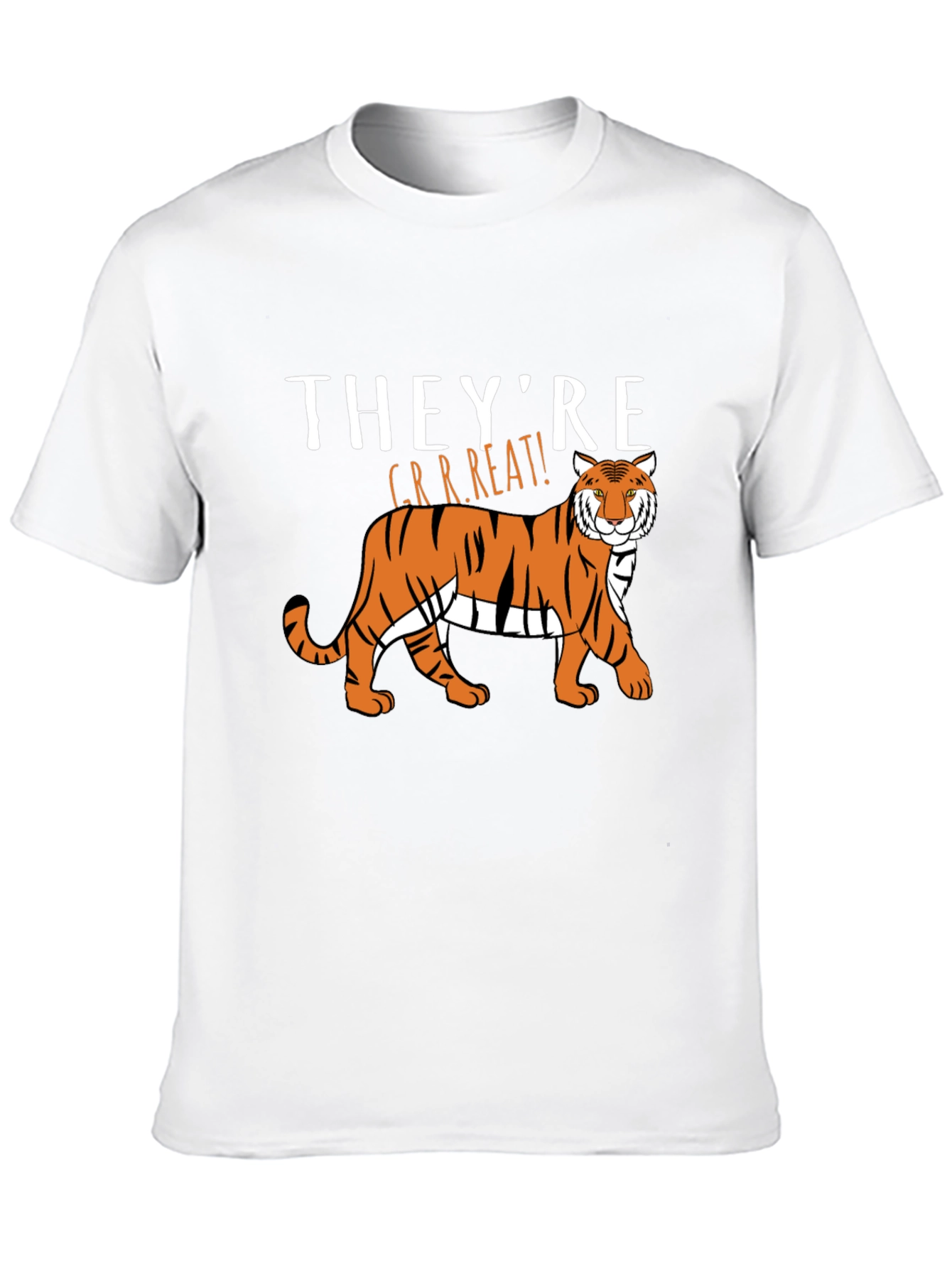 Black They're GRRREAT! Tiger Graphic T-Shirt view 10