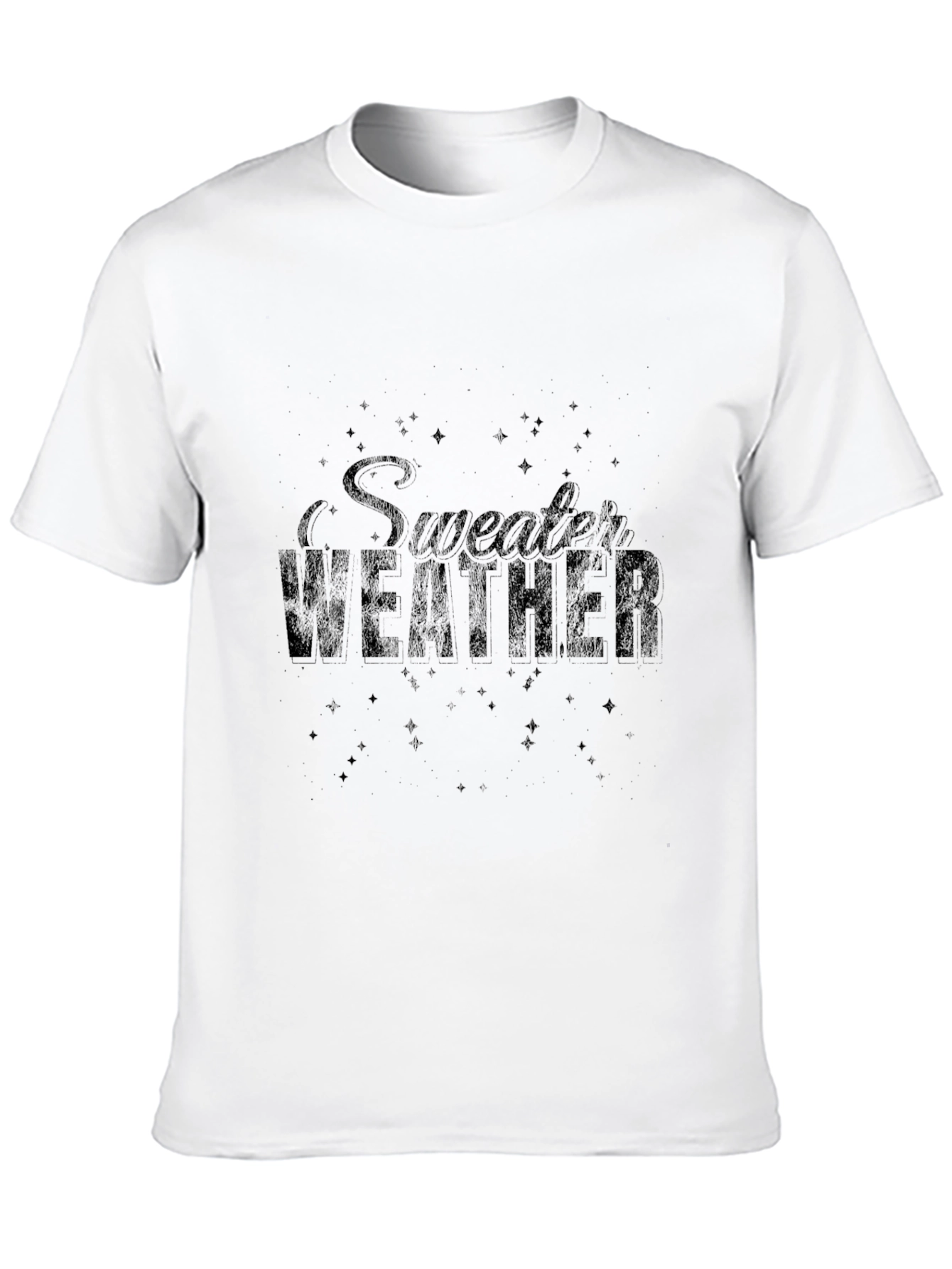 Black Sweater Weather Graphic Print Black T-Shirt view 10