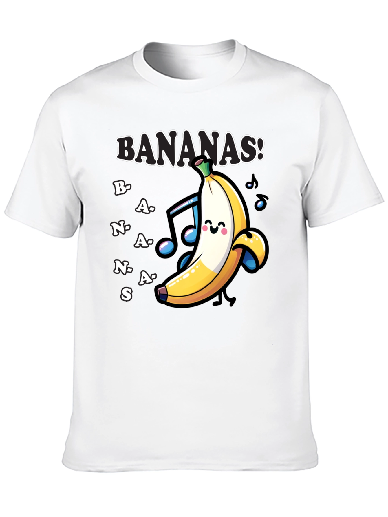Black Fun 'Bananas!' Graphic Print T-Shirt view 10