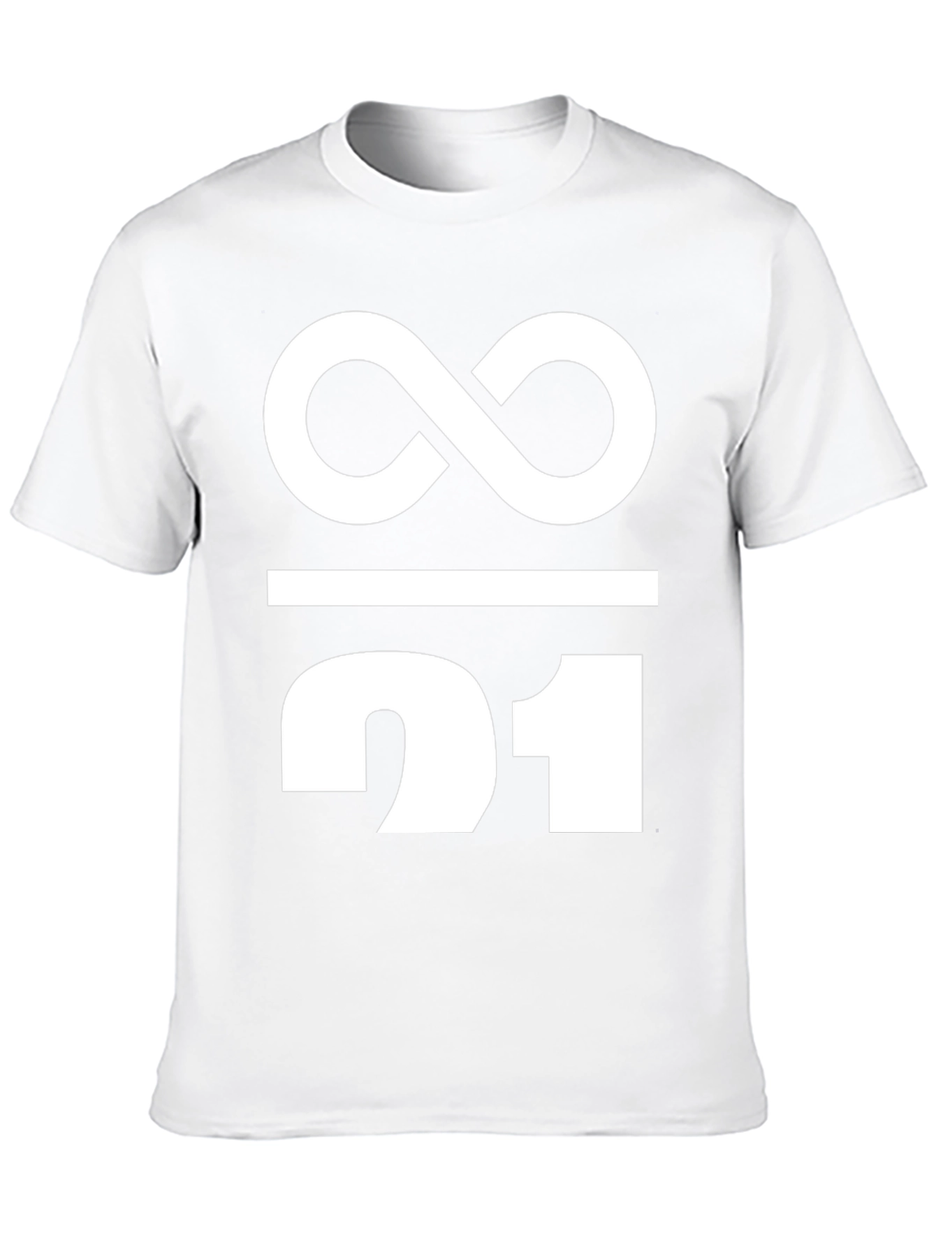 Black Infinity Over One Tee - Modern Minimalist Design view 10