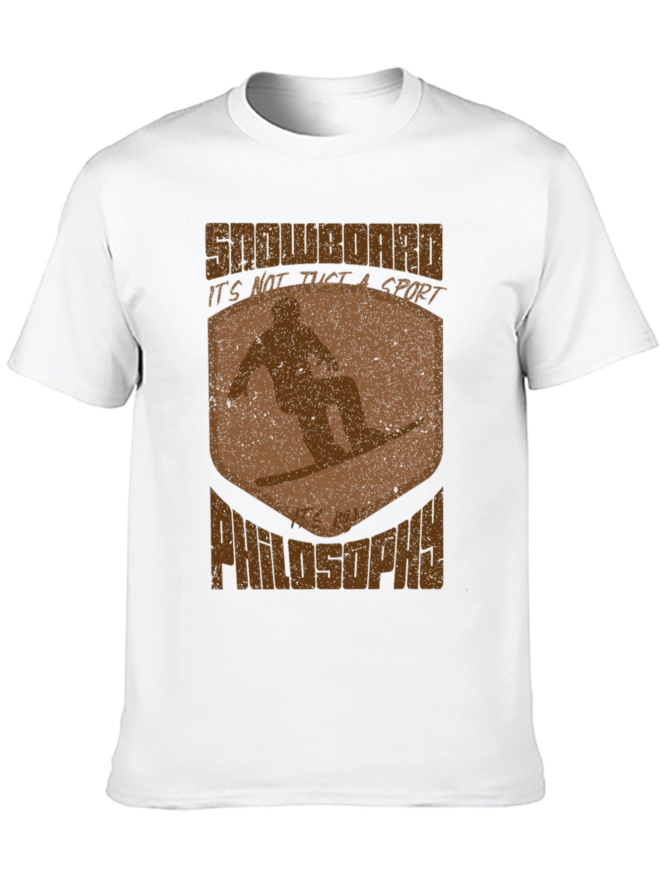 Black Snowboard Philosophy Graphic T-Shirt view 10