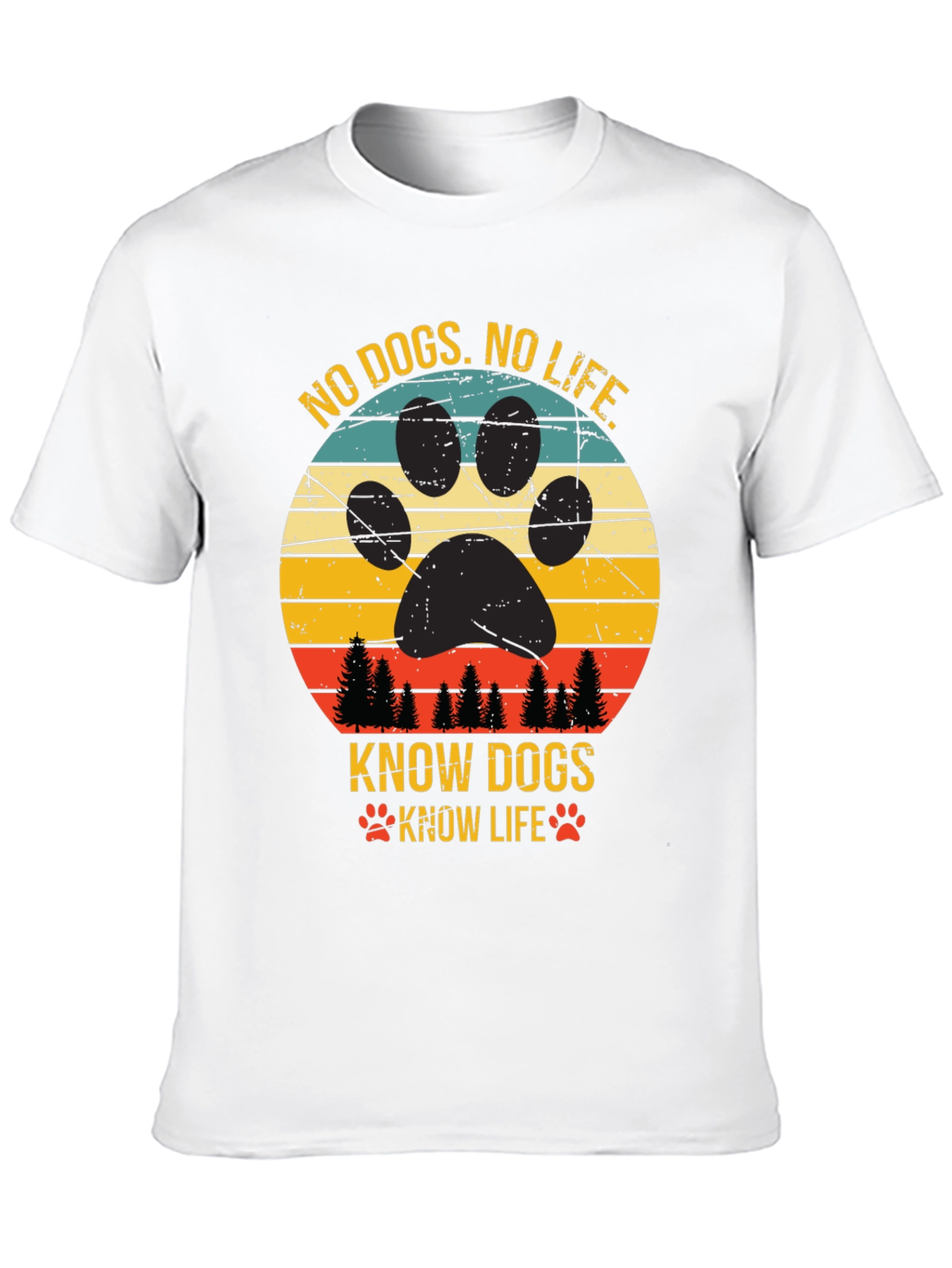 Black No Dogs No Life Tee view 10