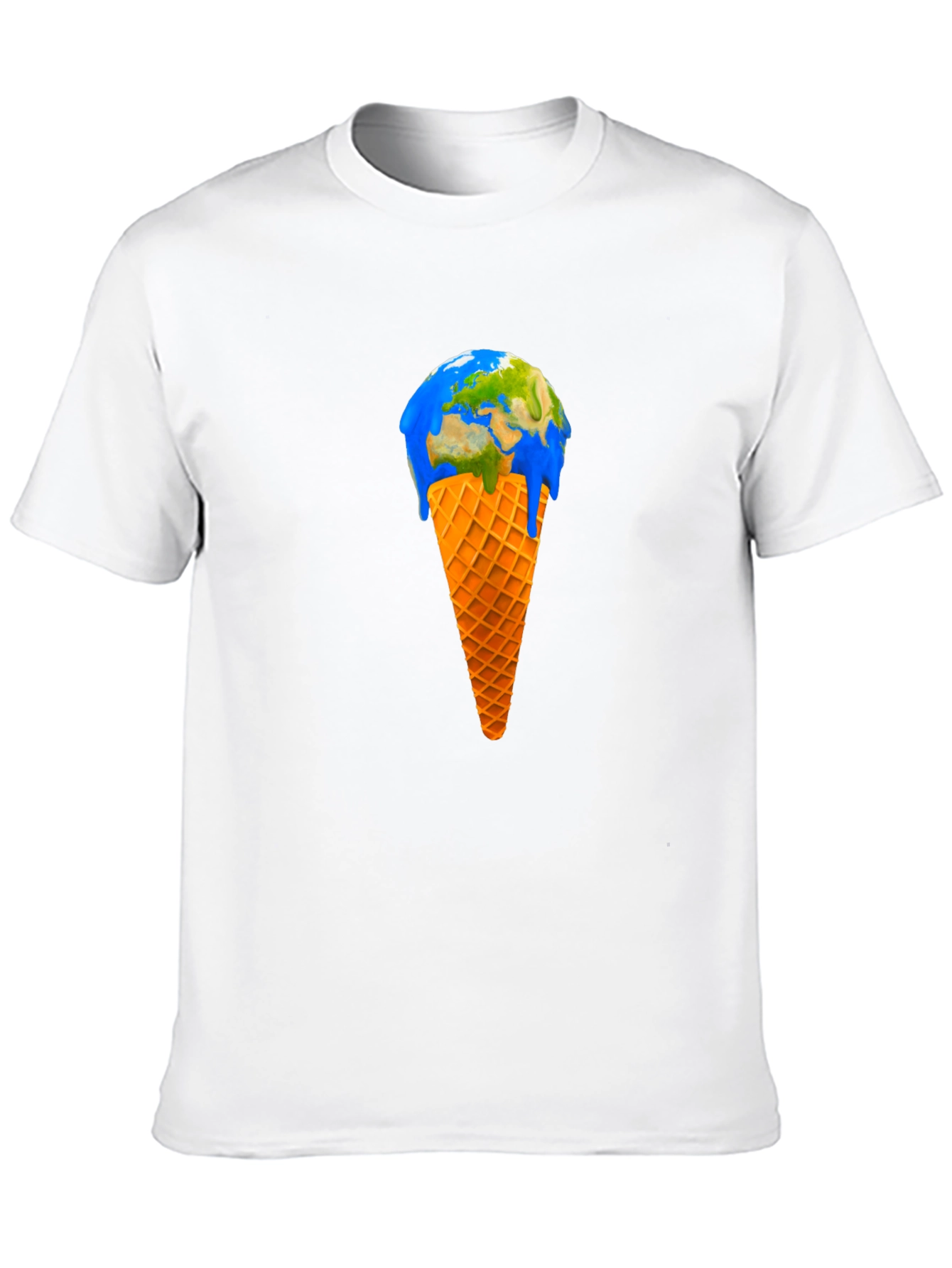 Black Earth Ice Cream Cone Graphic Tee view 10