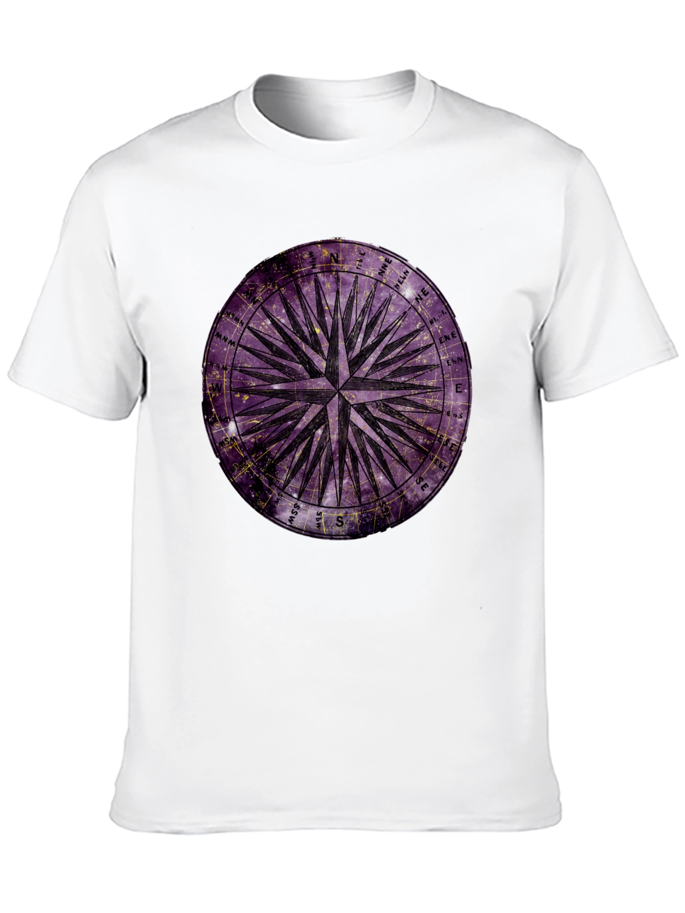 Black Celestial Compass Graphic Tee view 10