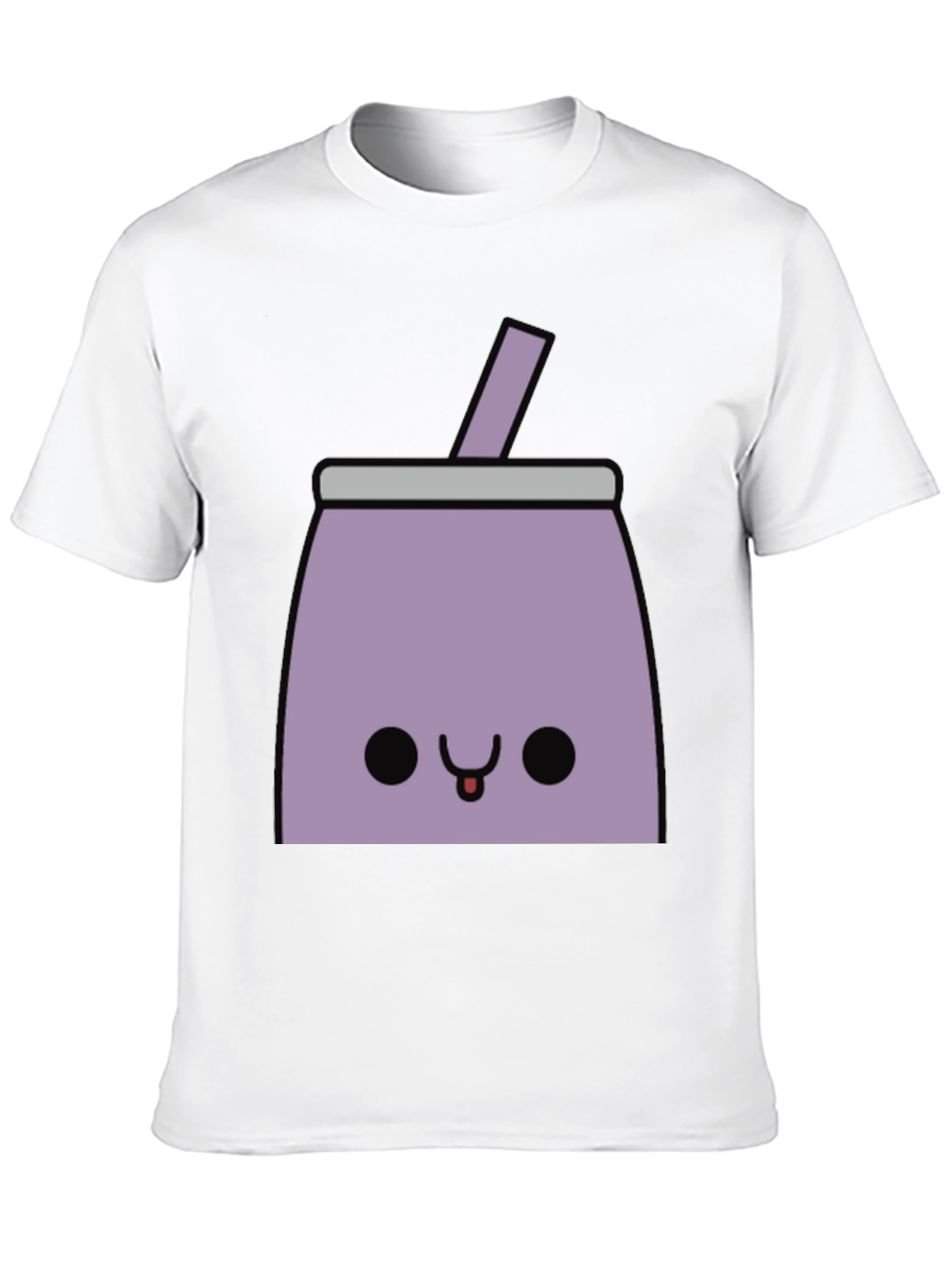 Black Kawaii Milkshake T-Shirt - Cute Graphic Tee view 10