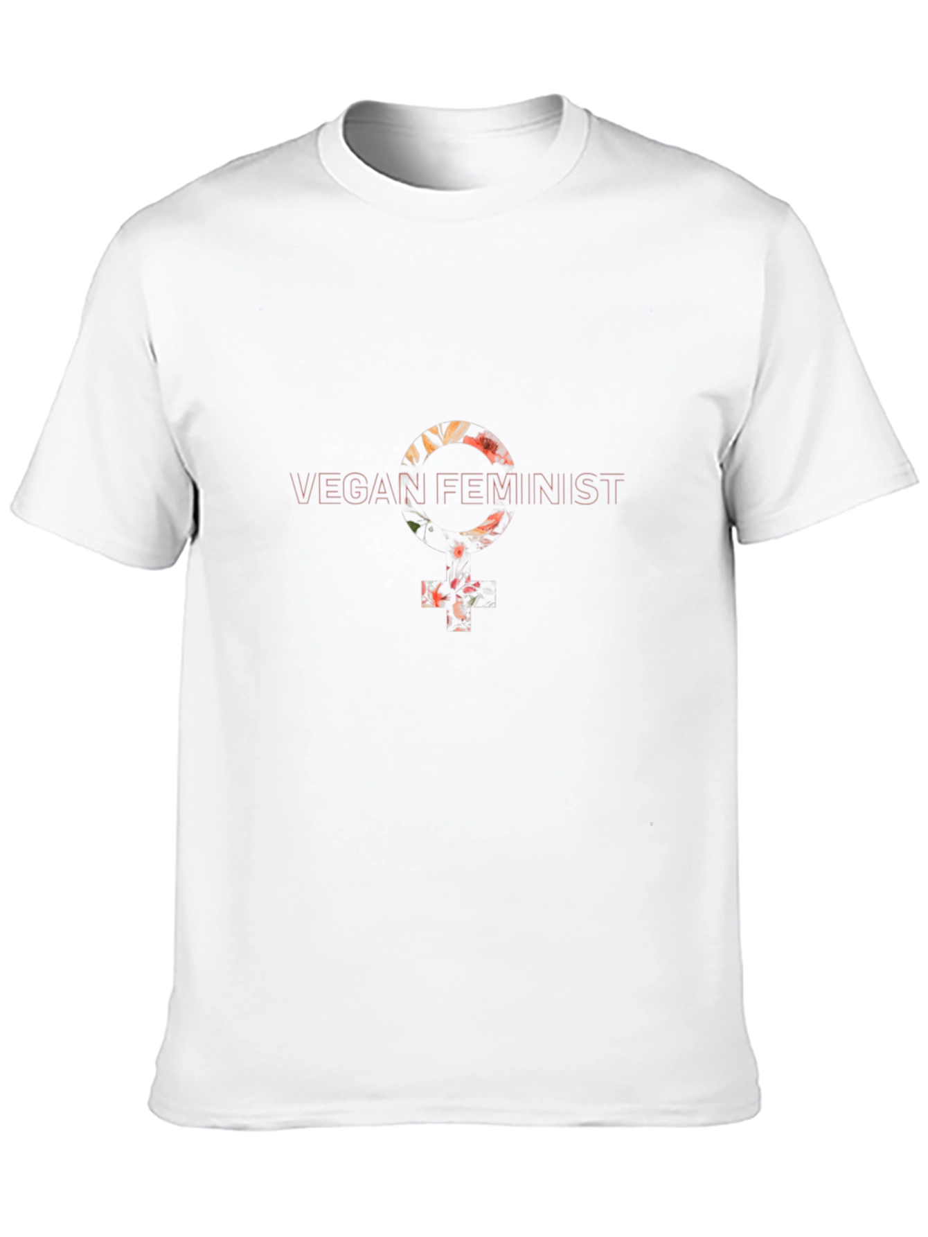 Black Vegan Feminist Graphic T-Shirt - Unisex view 10