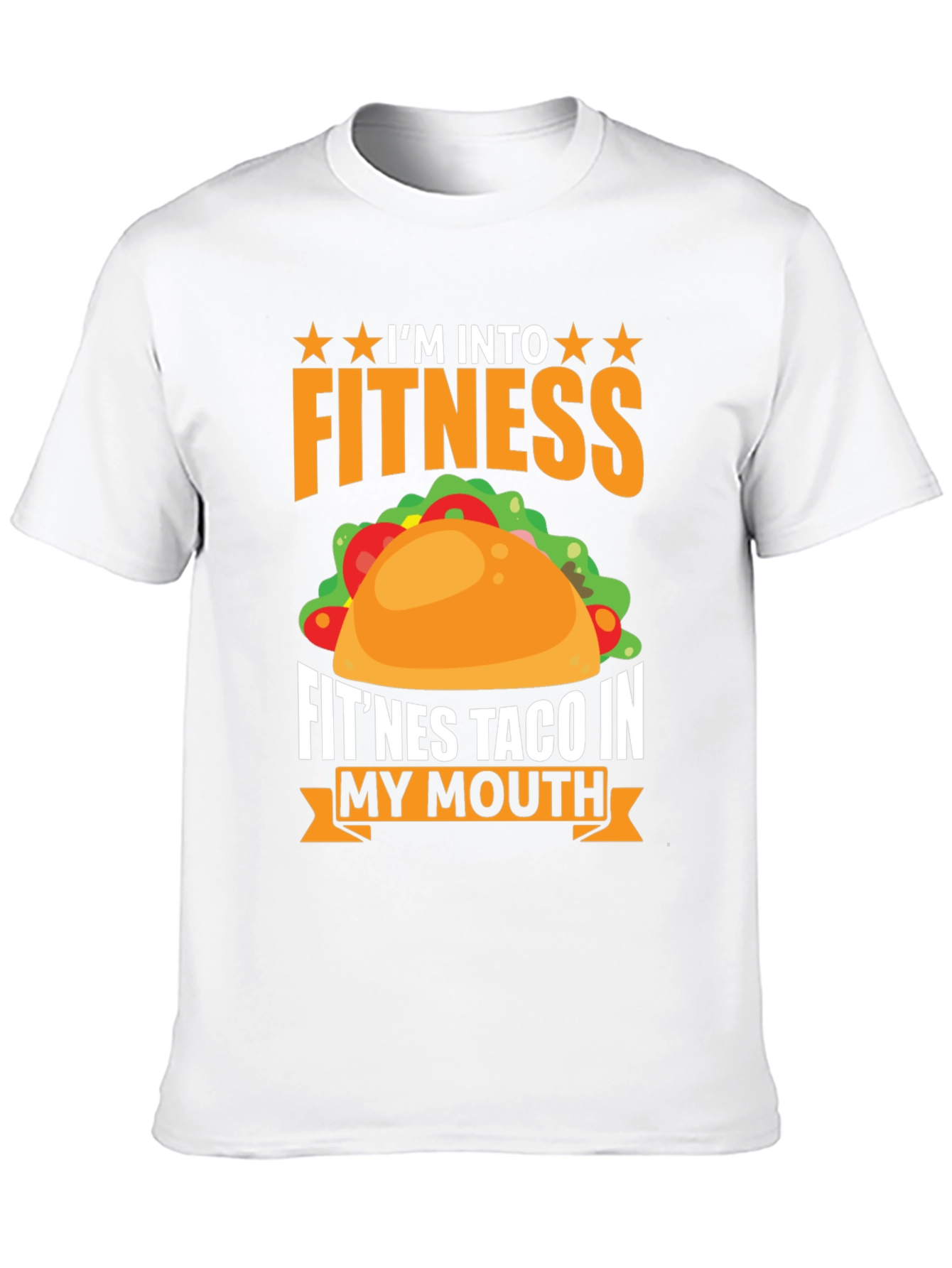 Black Fitness Taco Graphic T-Shirt Funny Foodie Tee view 10