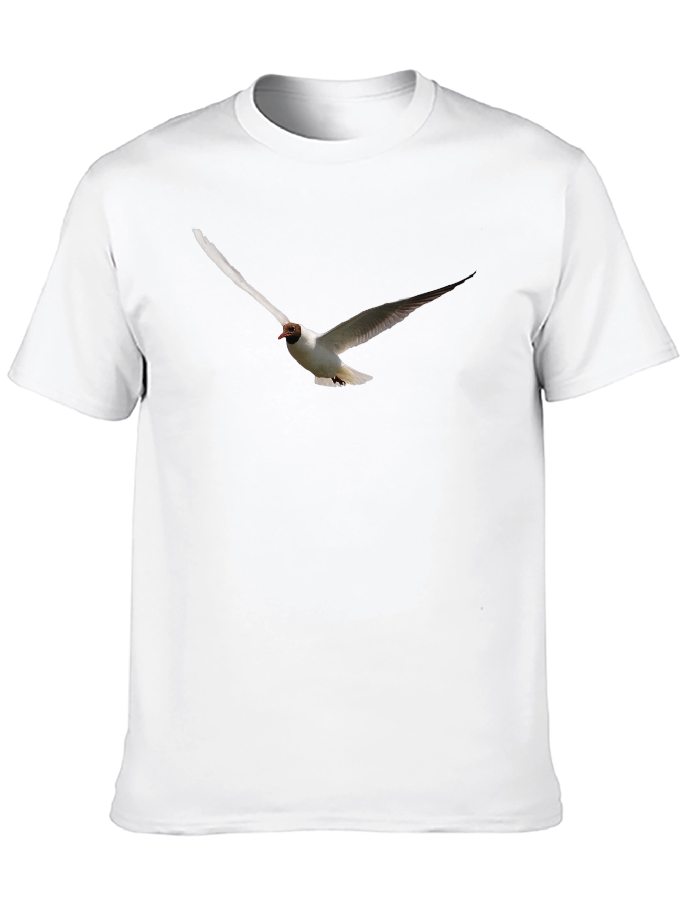 Black Black T-Shirt with Flying Bird Graphic view 10