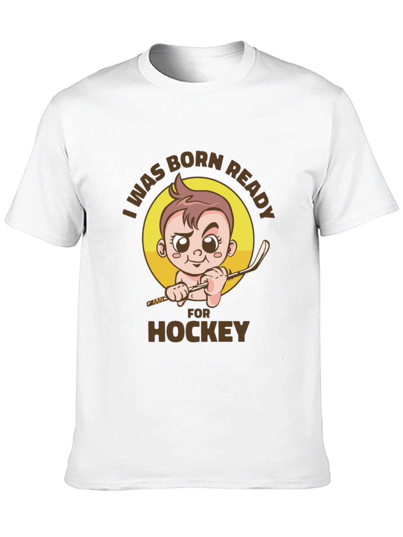 Black Born Ready Hockey T-Shirt - Newborn Athlete view 10