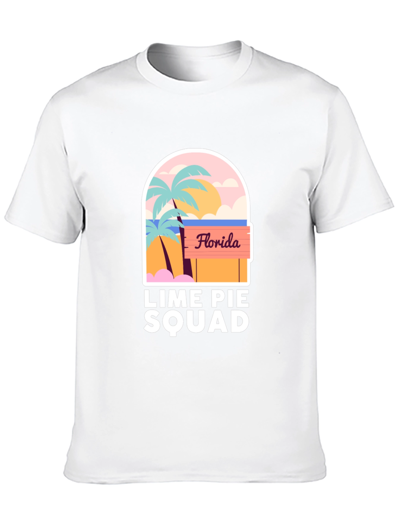 Black Florida Lime Pie Squad Black T-Shirt view 10