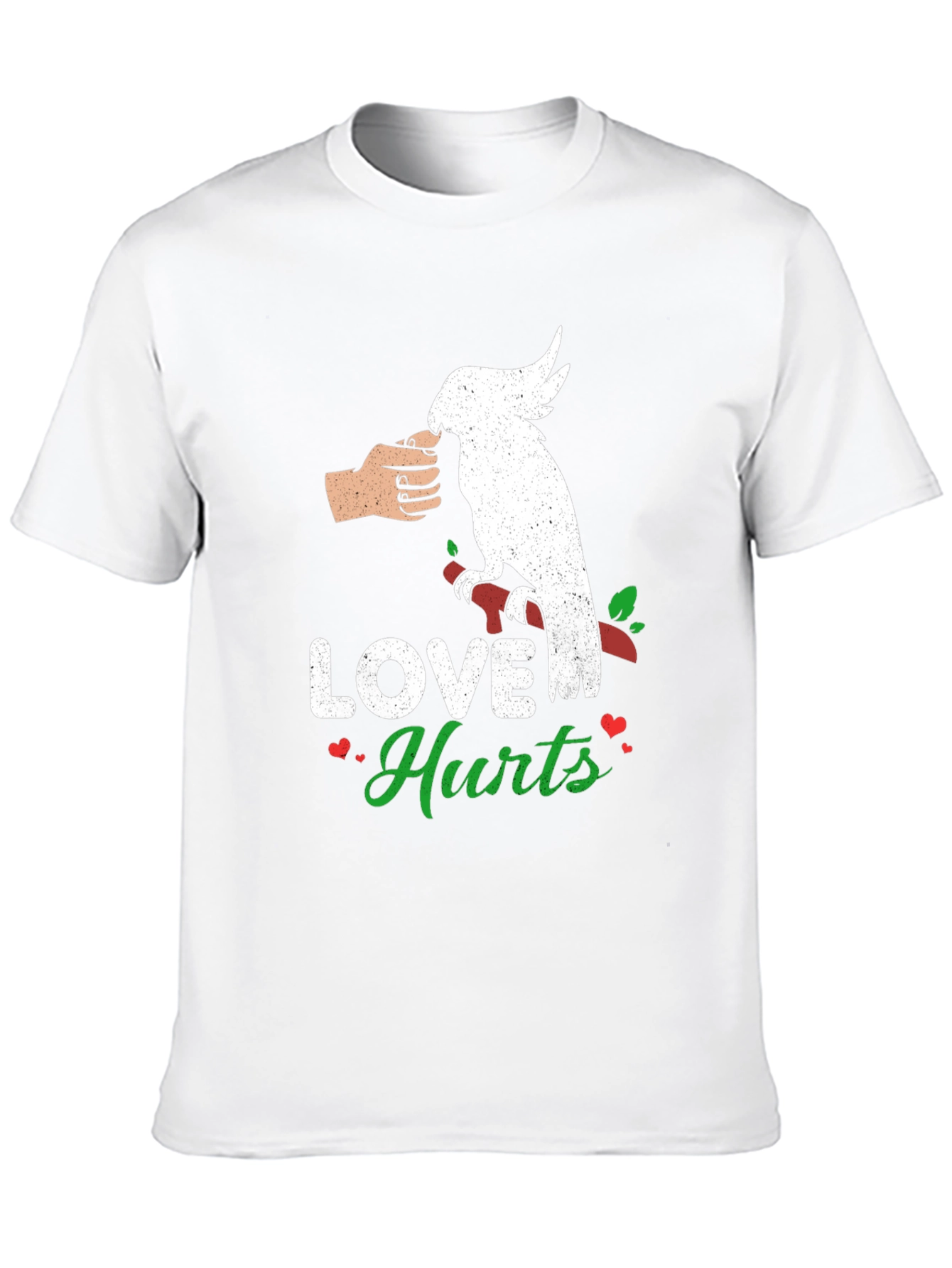 Black Love Hurts Parrot T-Shirt view 10