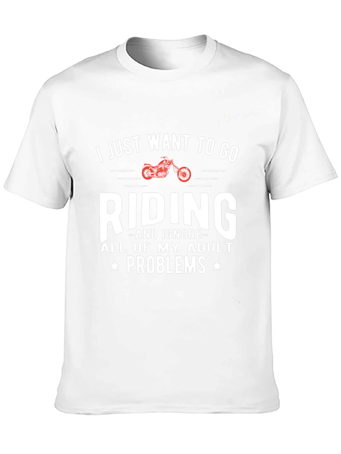 Ride Adult Problems Away Graphic T-Shirt - 10