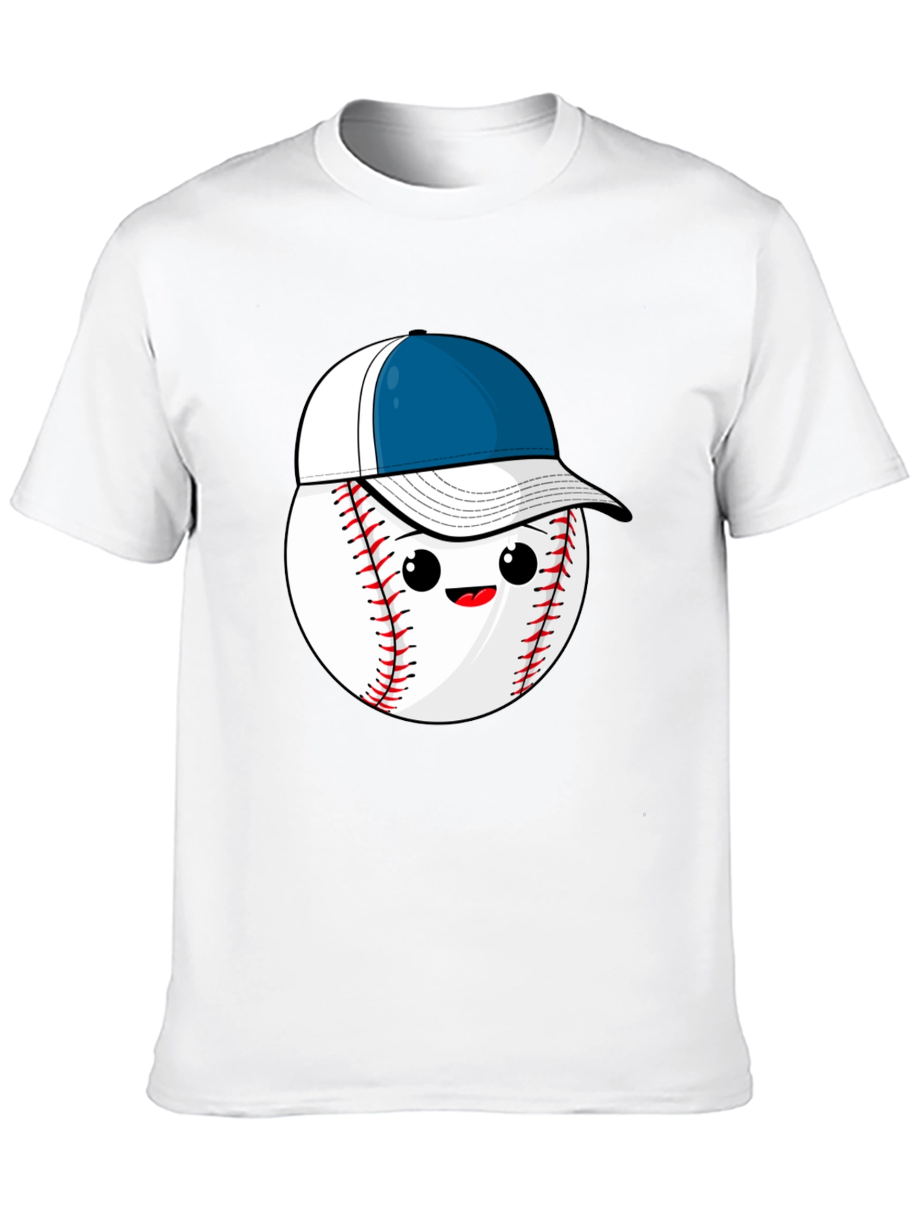 Black Baseball with Hat Graphic Tee view 10