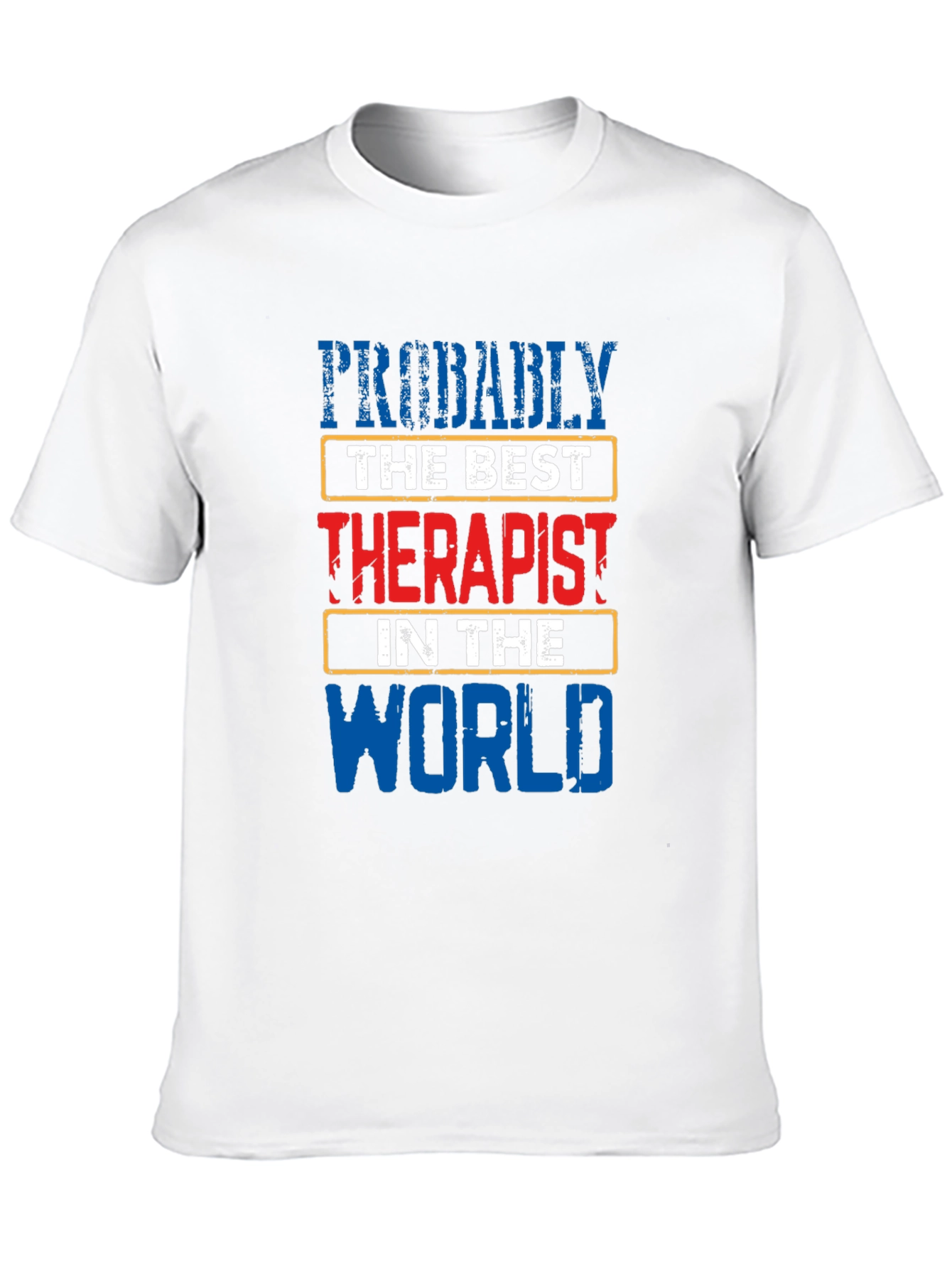 Black Probably The Best Therapist T-Shirt view 10