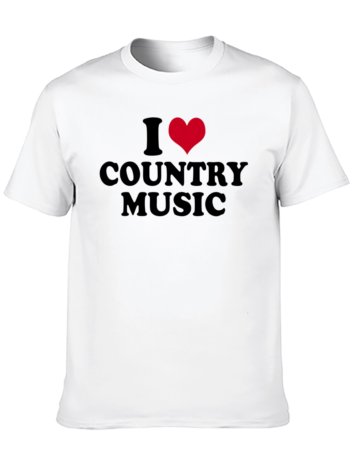 Black I Heart Country Music Black Tee view 10