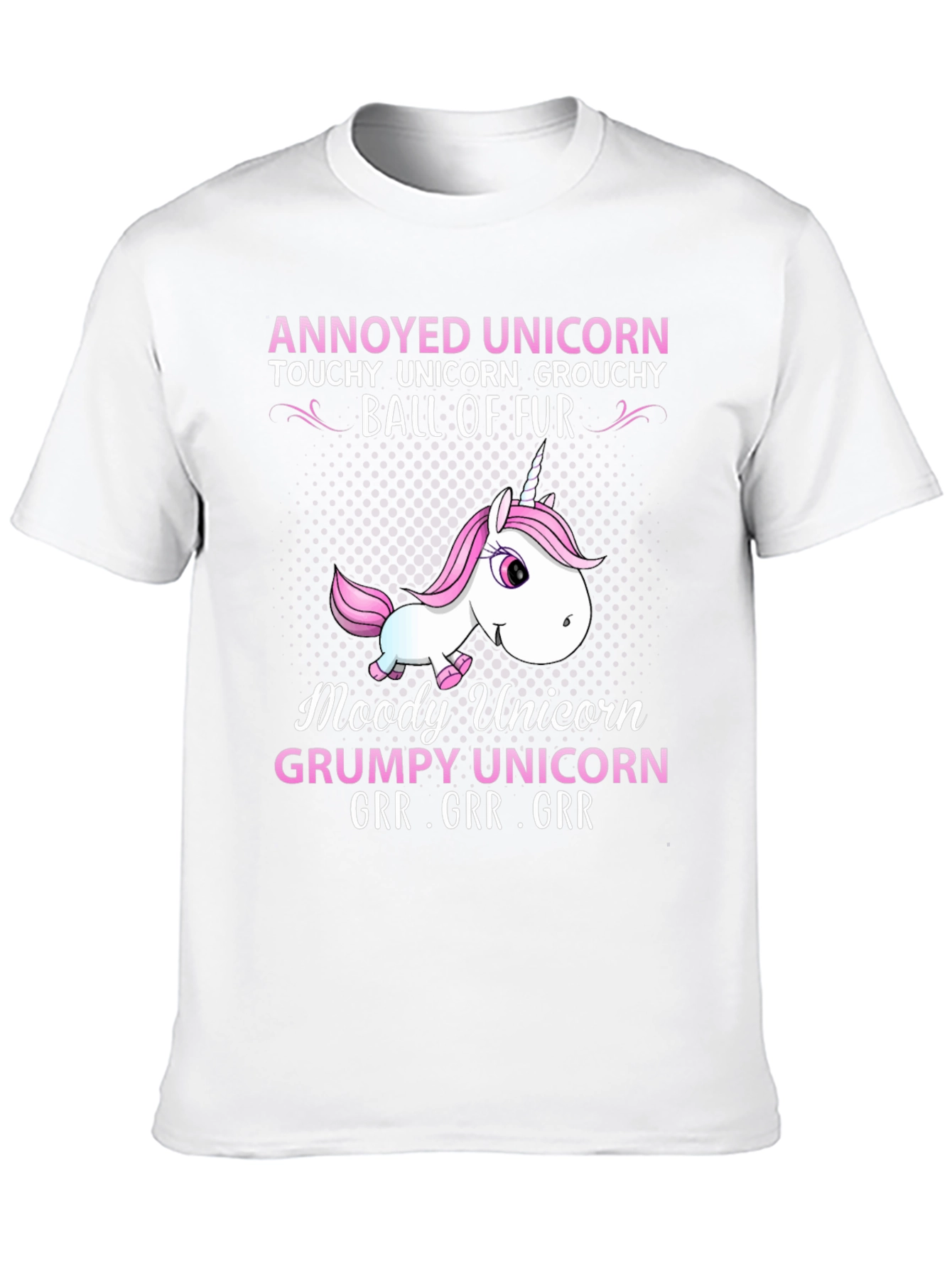 Black Annoyed Unicorn Graphic T-Shirt view 10
