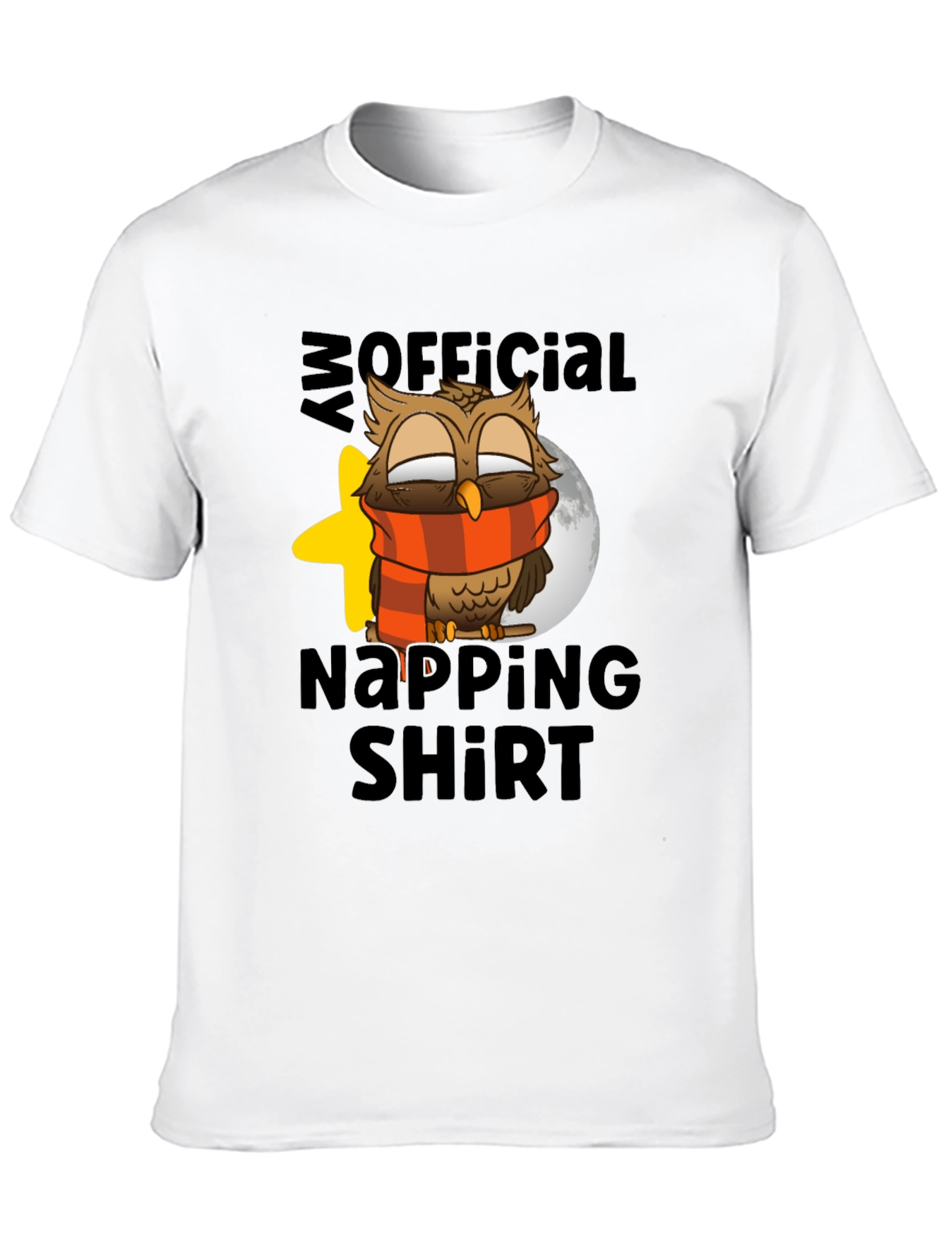 Black My Official Napping Shirt - Owl Design view 10