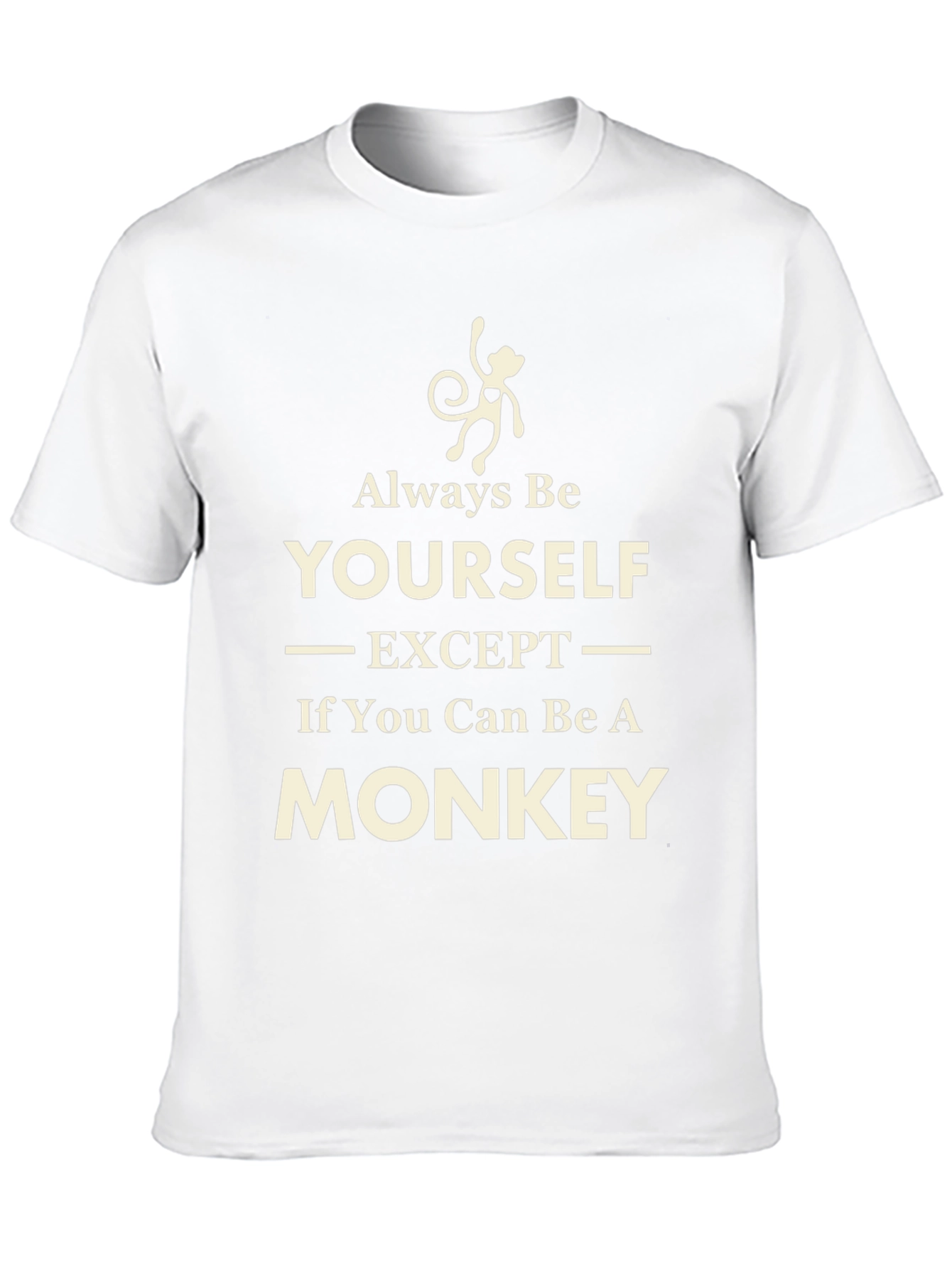 Black Always Be Yourself Monkey Graphic T-Shirt view 10