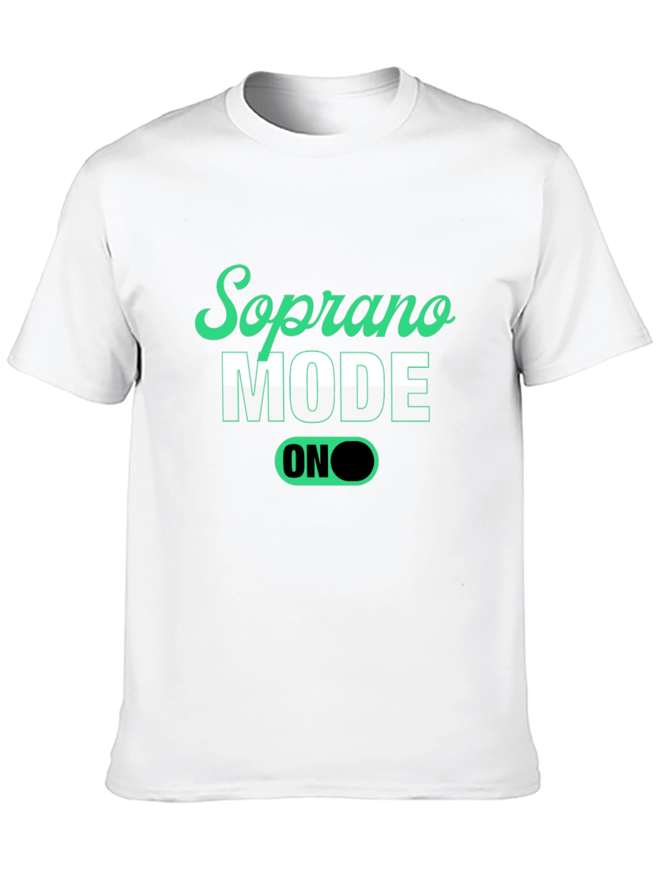 Soprano Mode On Black Graphic Tee - 10