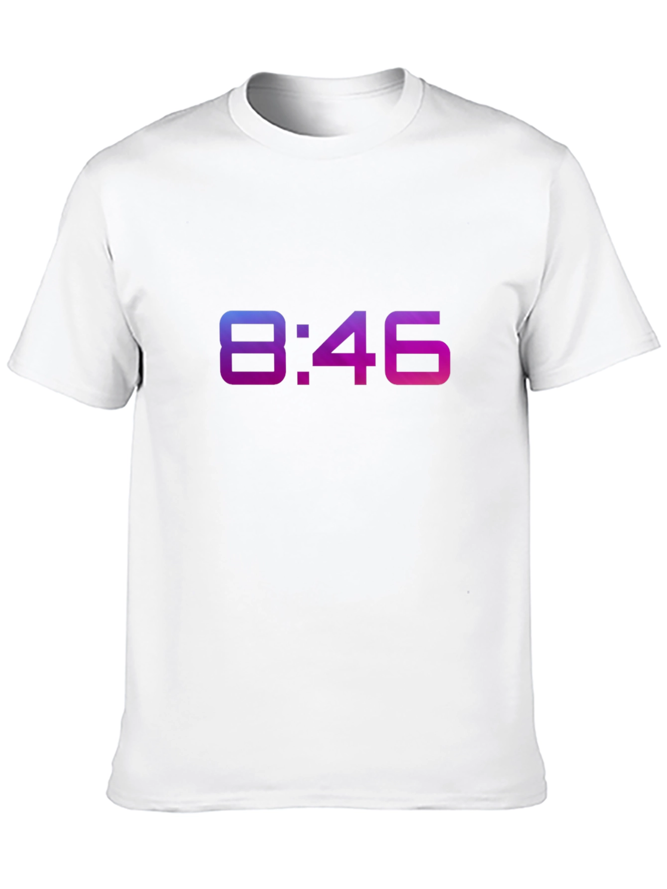 Black 8:46 Gradient Tee - Stylish Comfort, Unique Design view 10