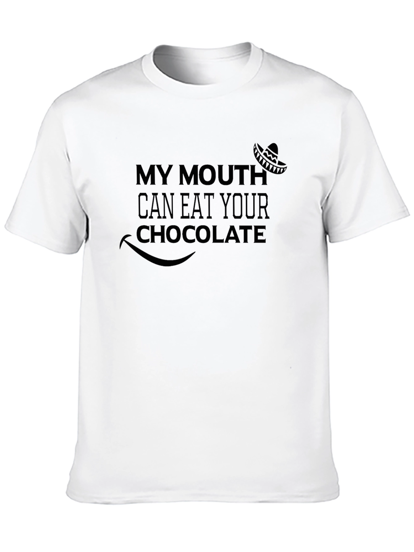 Black My Mouth Can Eat Your Chocolate Black T-Shirt view 10