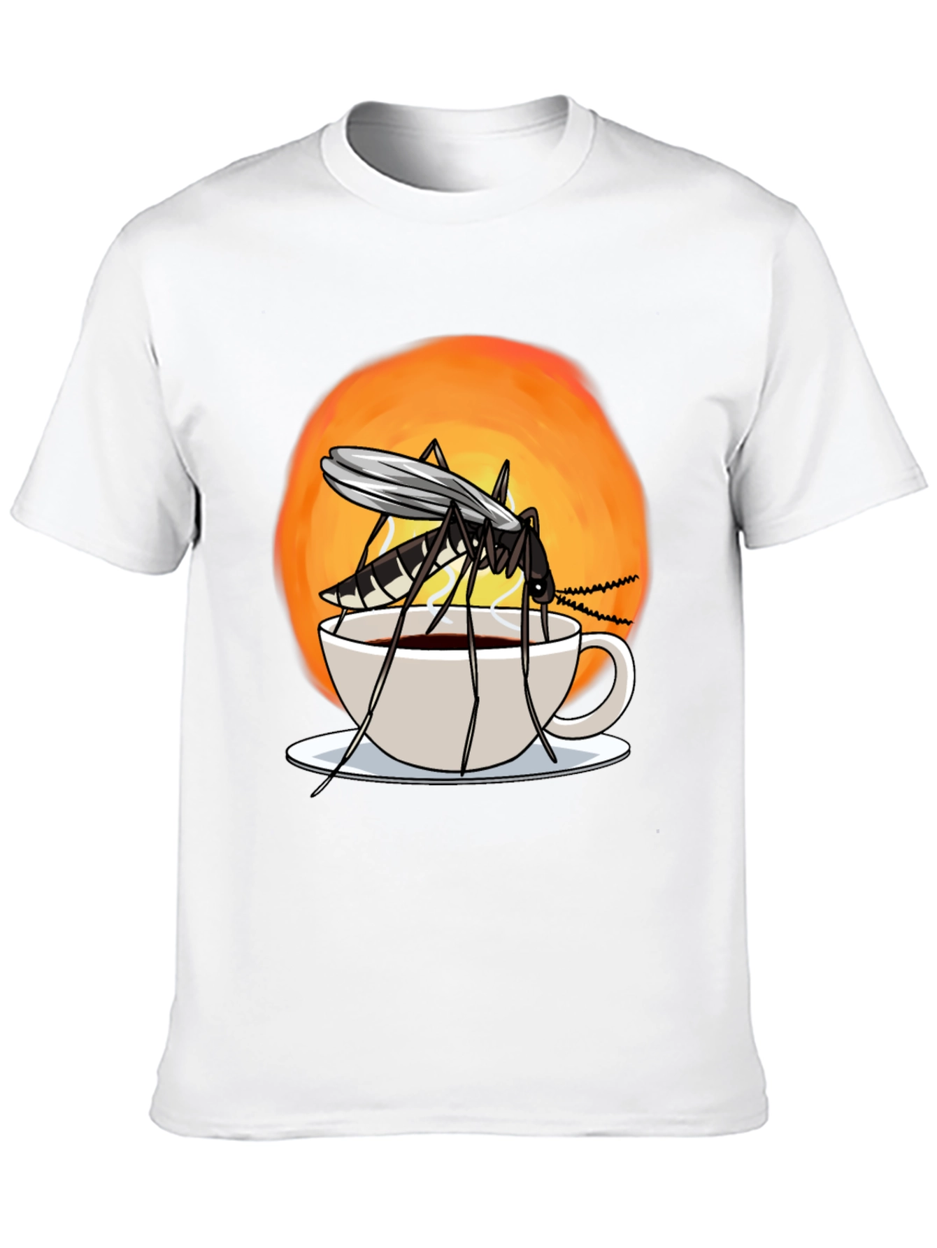 Black Mosquito Coffee T-Shirt - Funny Insect Graphic Tee view 10