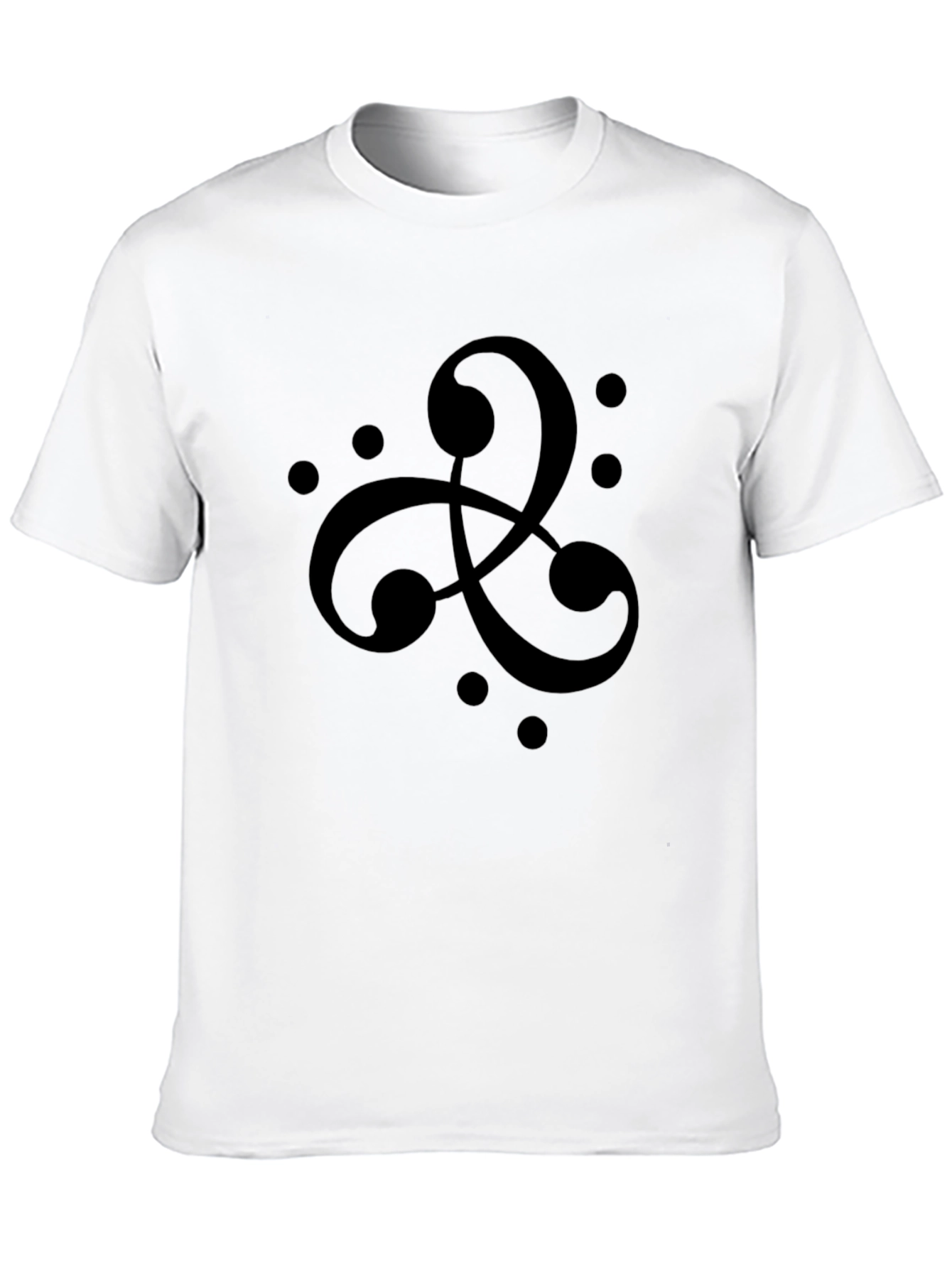 Black Abstract Celtic Knot Black T-Shirt view 10