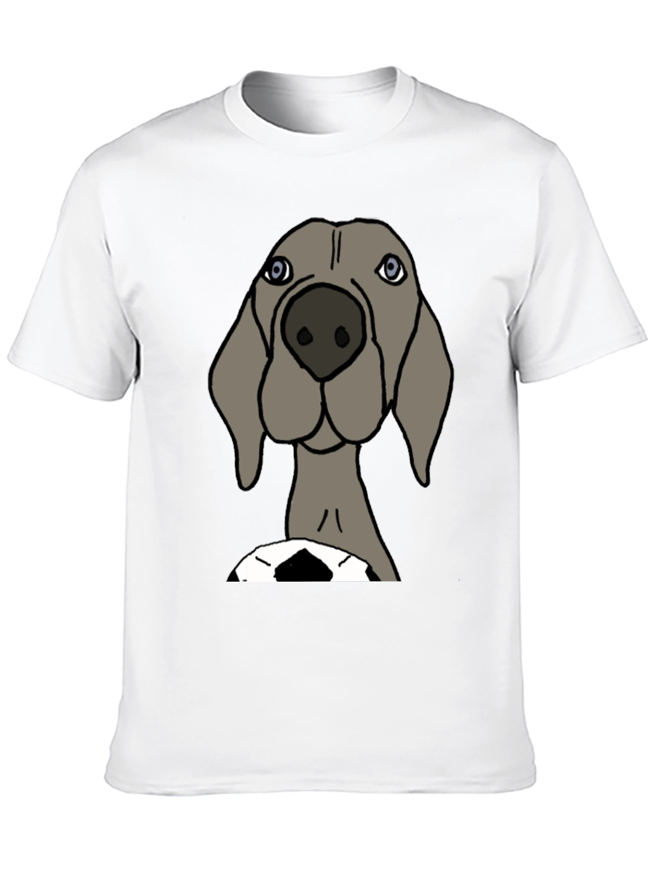 Black Dog with Soccer Ball Graphic T-Shirt view 10