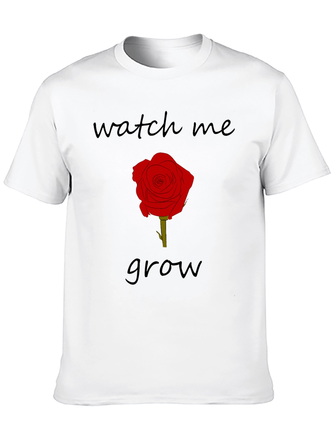 Black Watch Me Grow Rose Graphic Tee - Black view 10