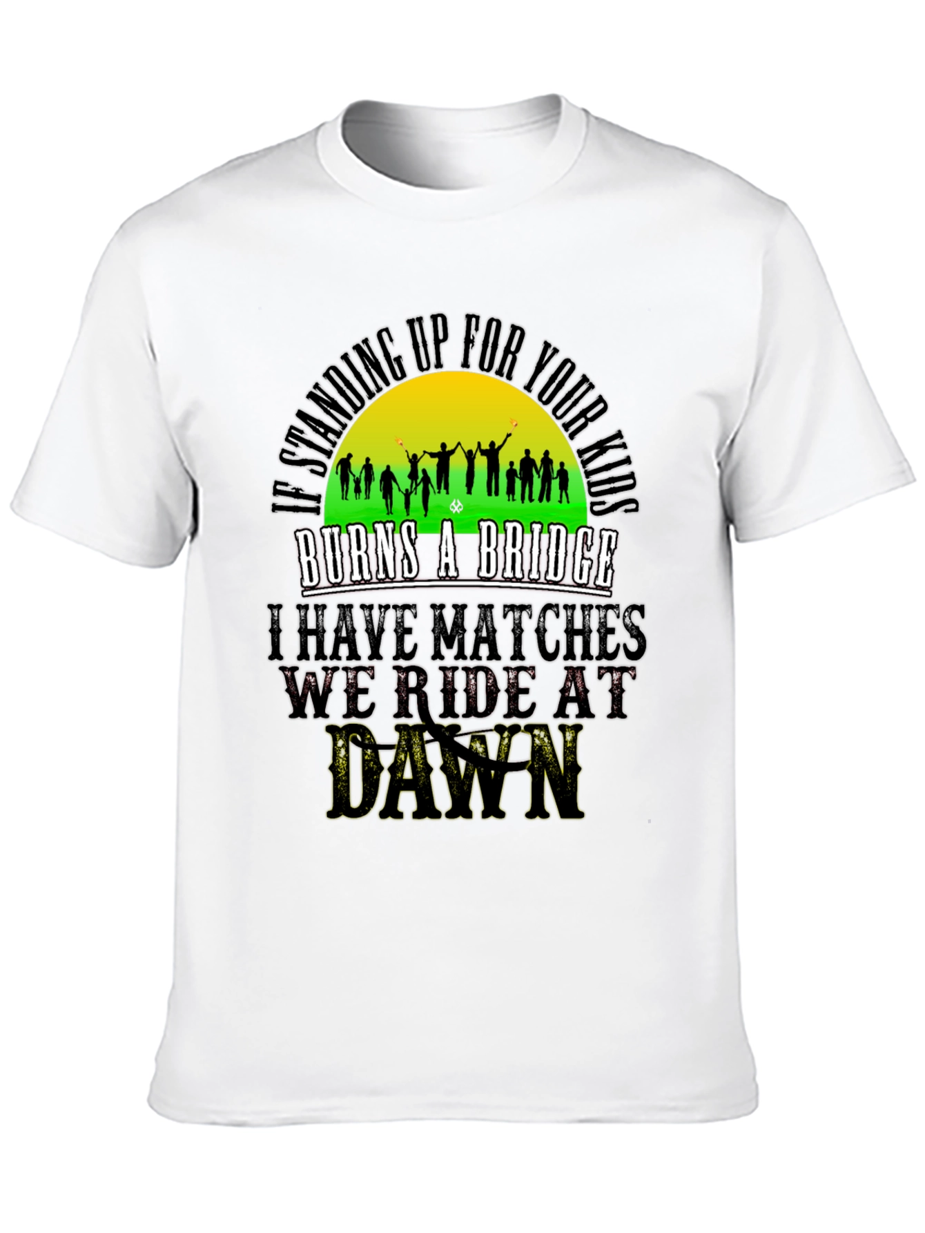 Black Standing Up For Your Kids T-Shirt view 10