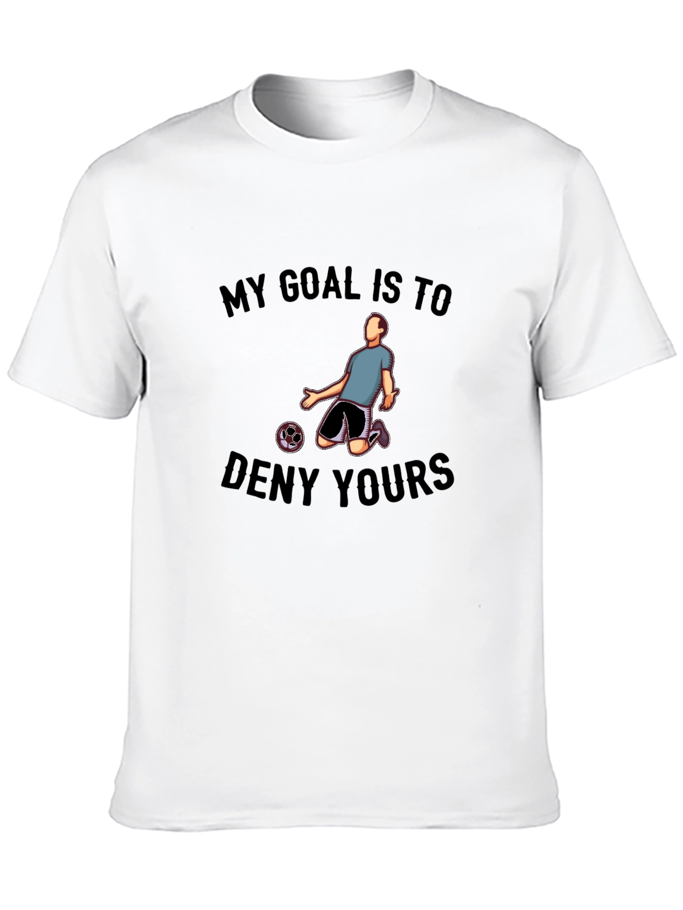 Black My Goal is to Deny Yours Graphic Tee view 10