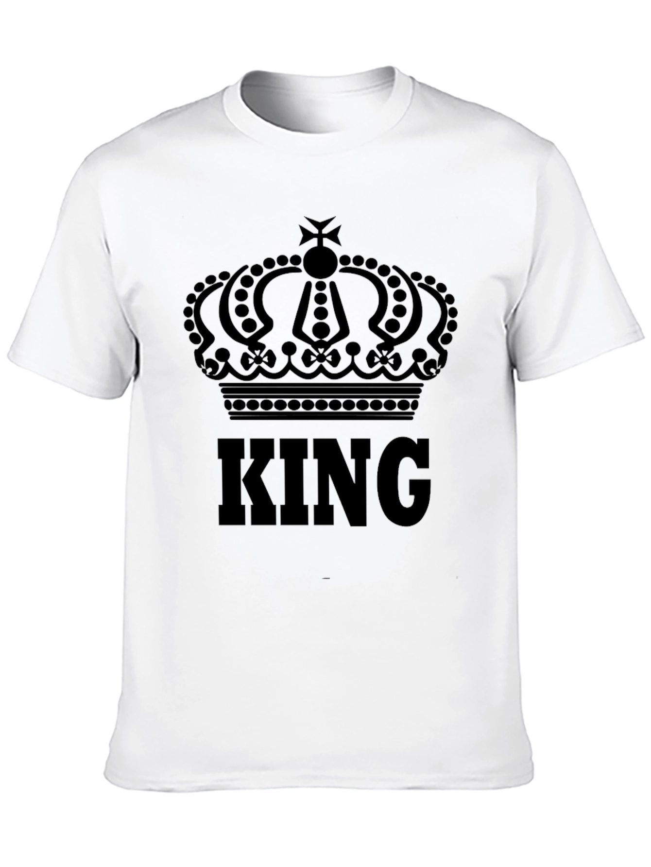 Black King Crown Graphic Black T-Shirt view 10