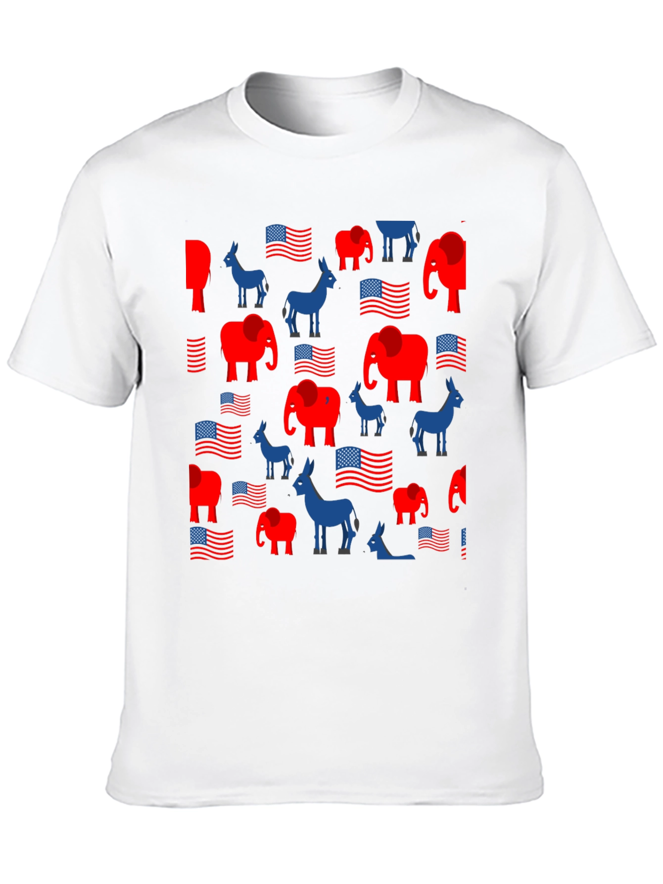 Black Political Print Crew Neck T-Shirt view 10