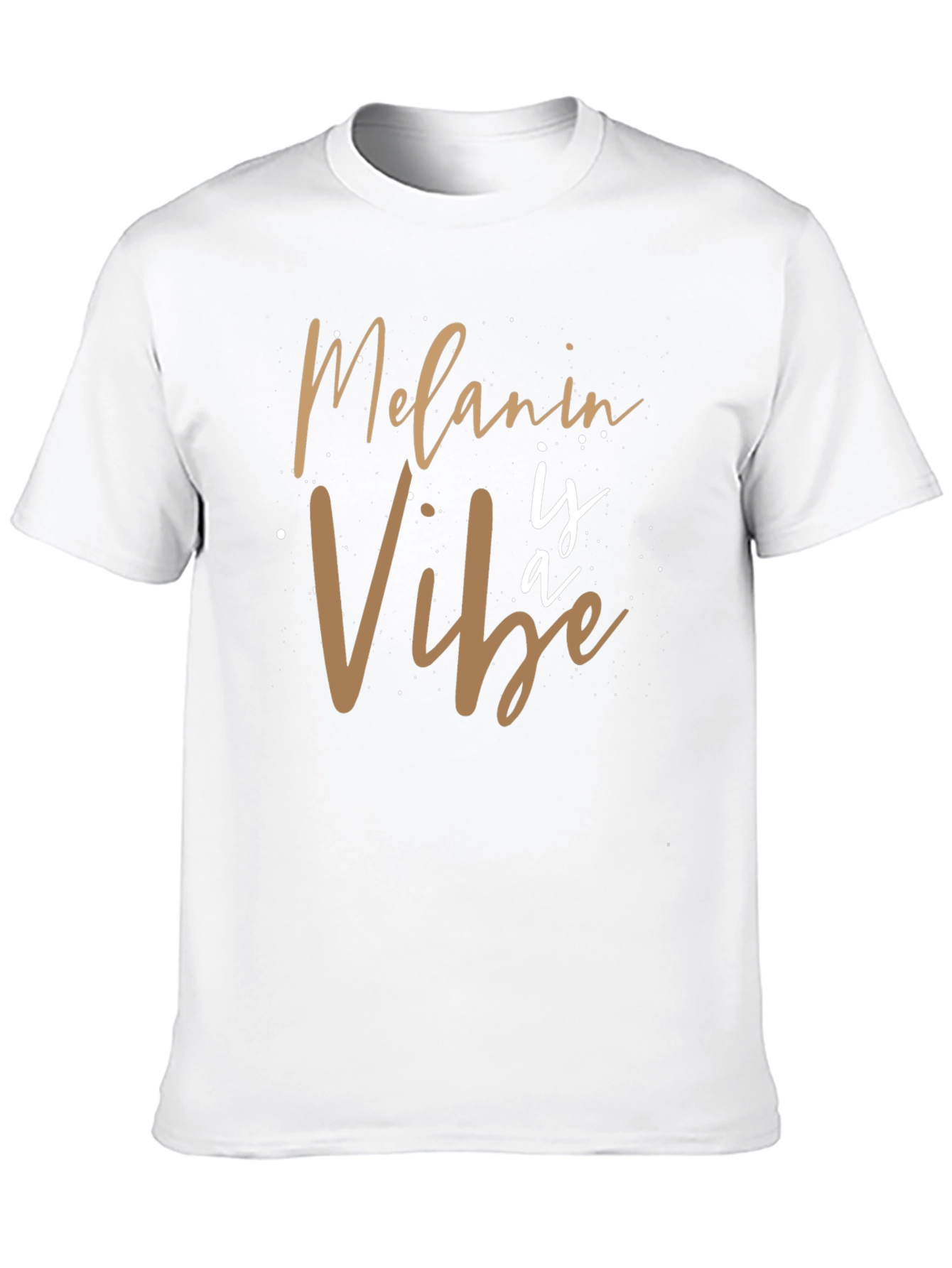 Black Melanin Vibe Graphic Tee - Black Casual T-Shirt view 10
