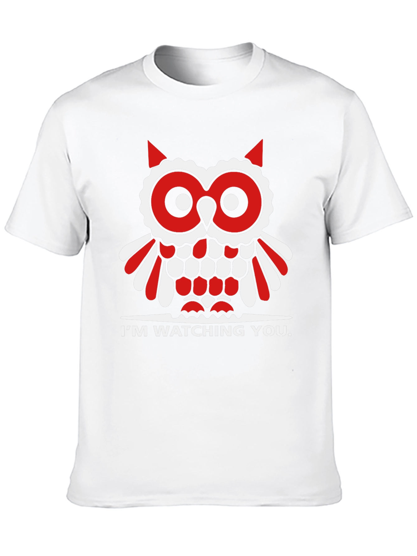 Black Owl I'm Watching You Graphic Tee view 10