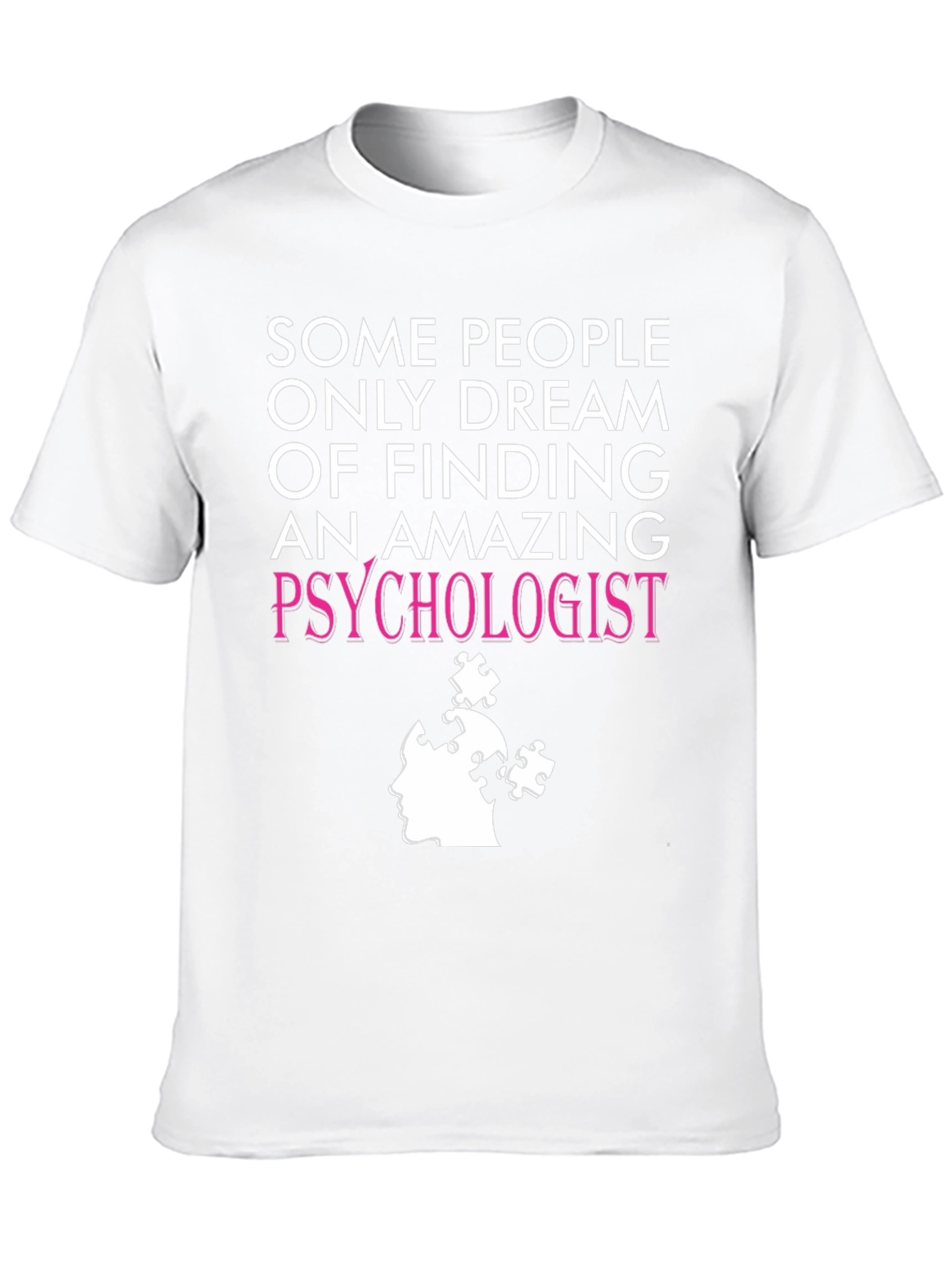 Black Amazing Psychologist T-Shirt - Puzzle Design view 10