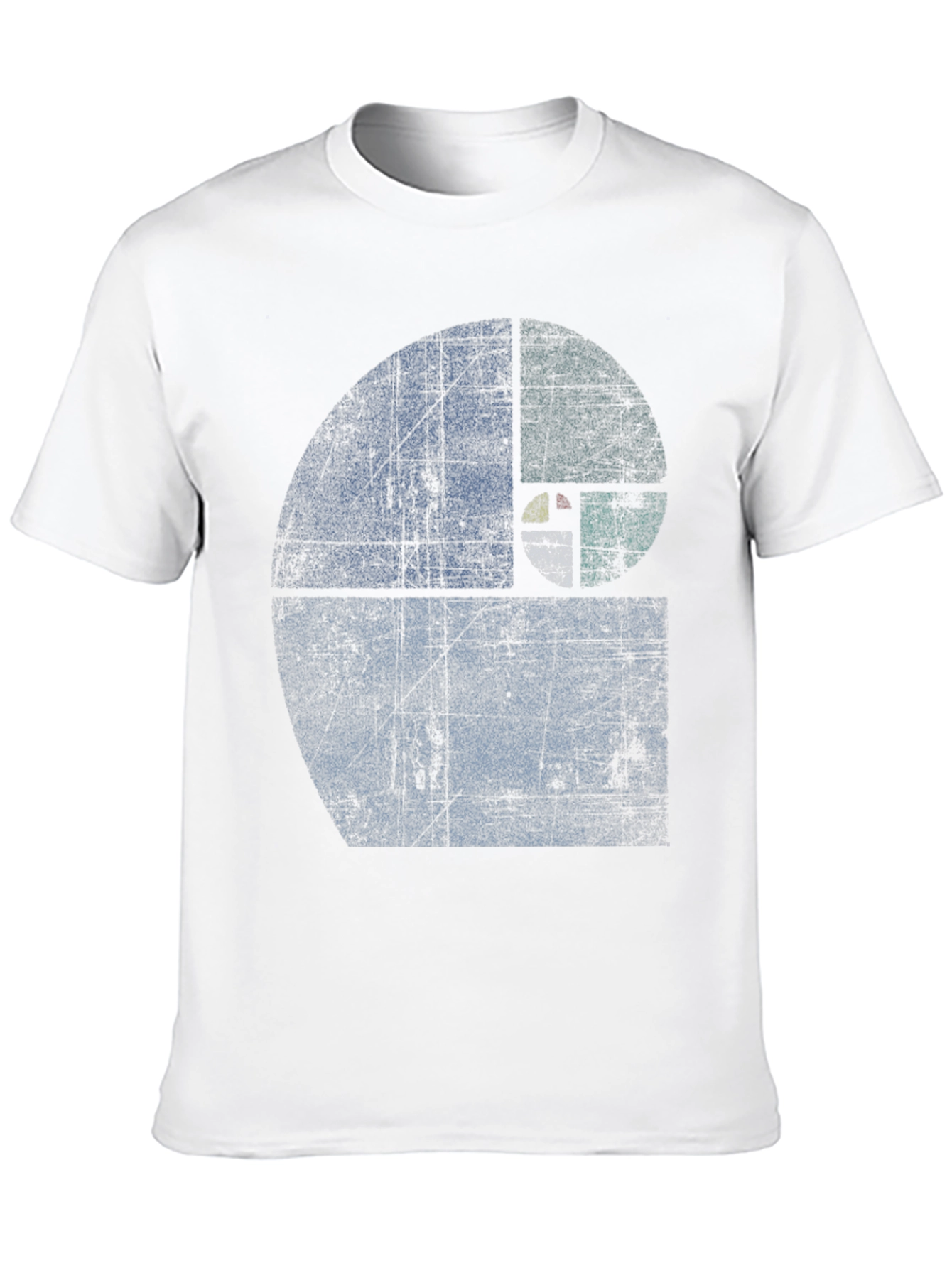 Black Fibonacci Sequence Graphic T-Shirt - Distressed Style view 10