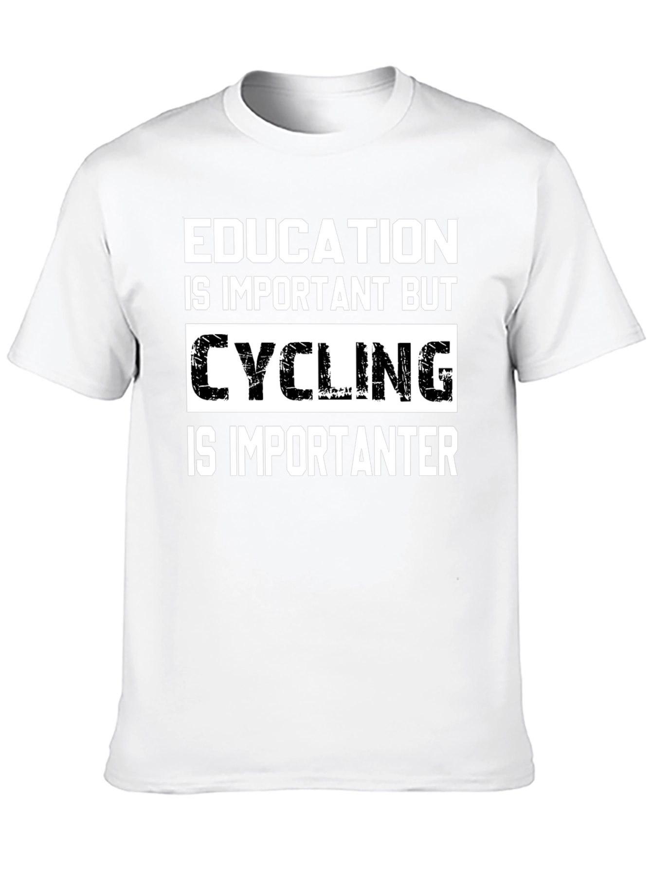 Black Cycling is Importanter T-Shirt view 10
