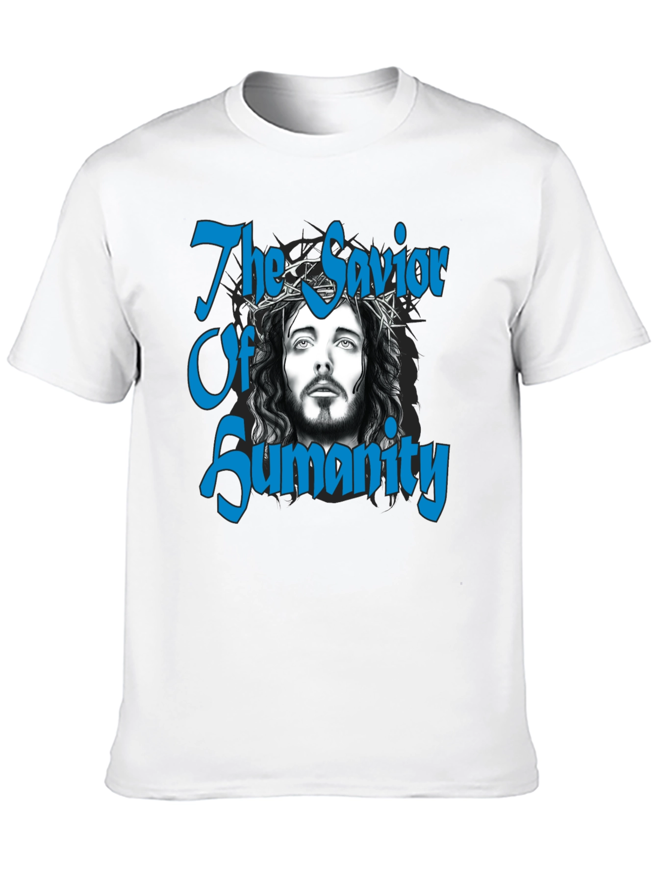 Savior of Humanity Black Graphic T-Shirt - 10