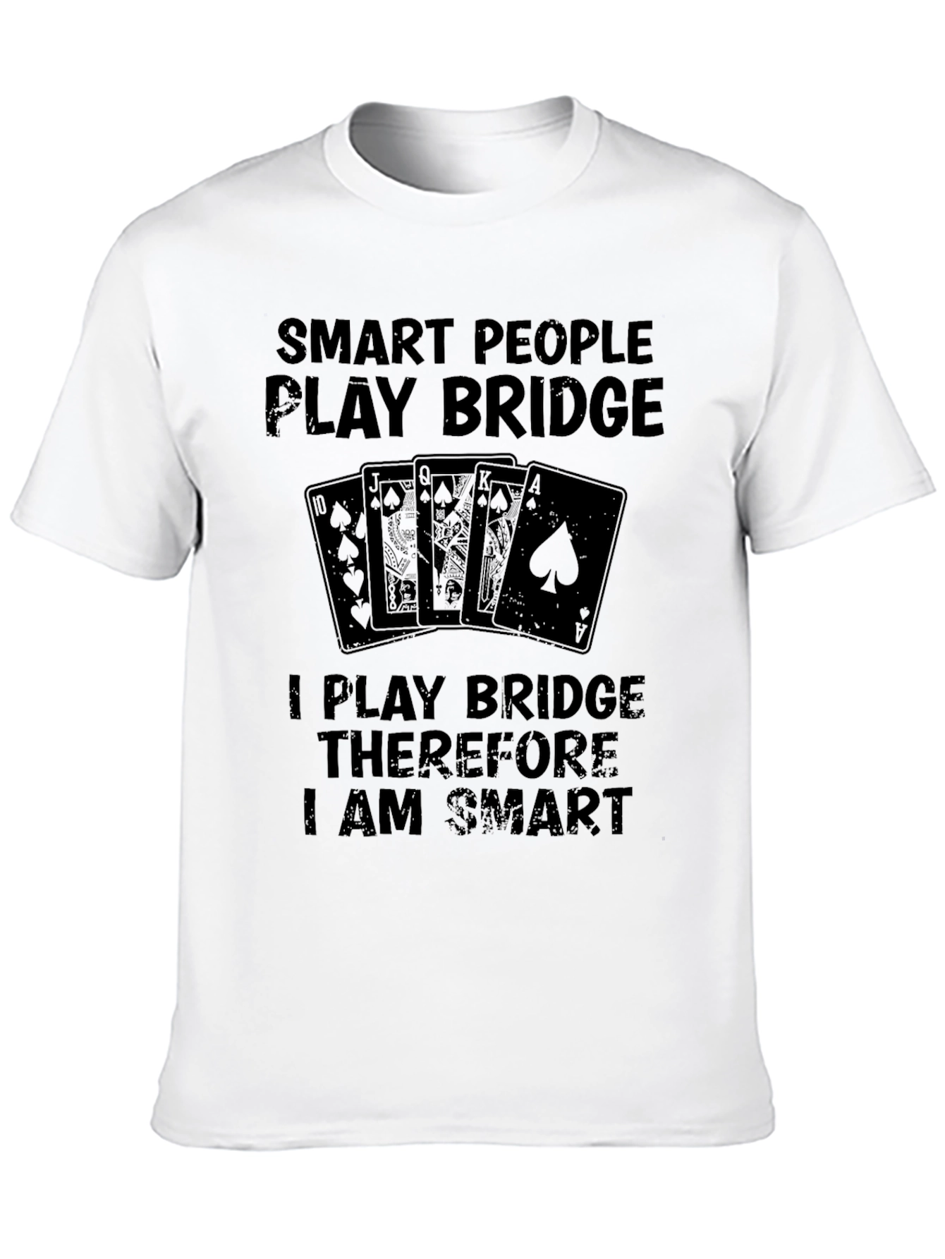 Black Smart People Play Bridge T-Shirt view 10