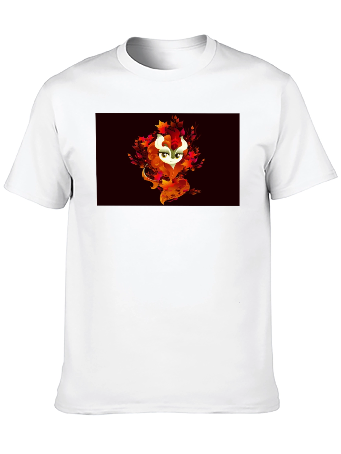 Black Autumn Spirit Graphic Tee - Black Cotton Blend view 10