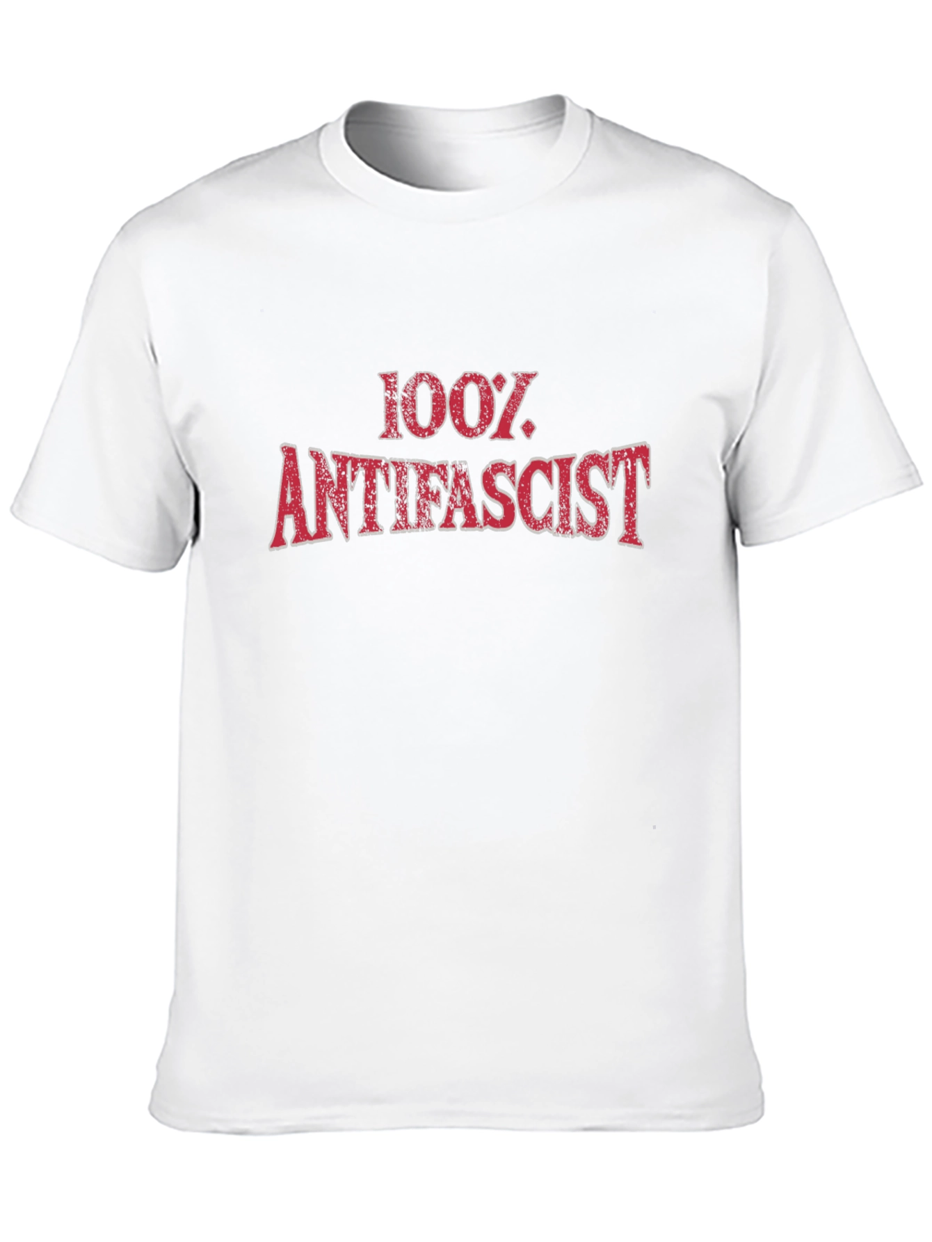 Black 100% Antifascist Graphic Tee view 10