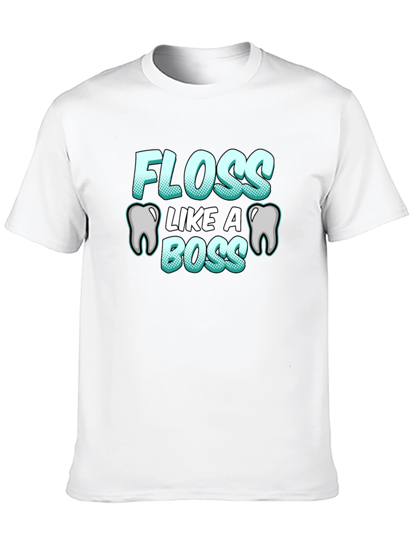 Black Floss Like A Boss T-Shirt Funny Dental Hygiene Tee view 10