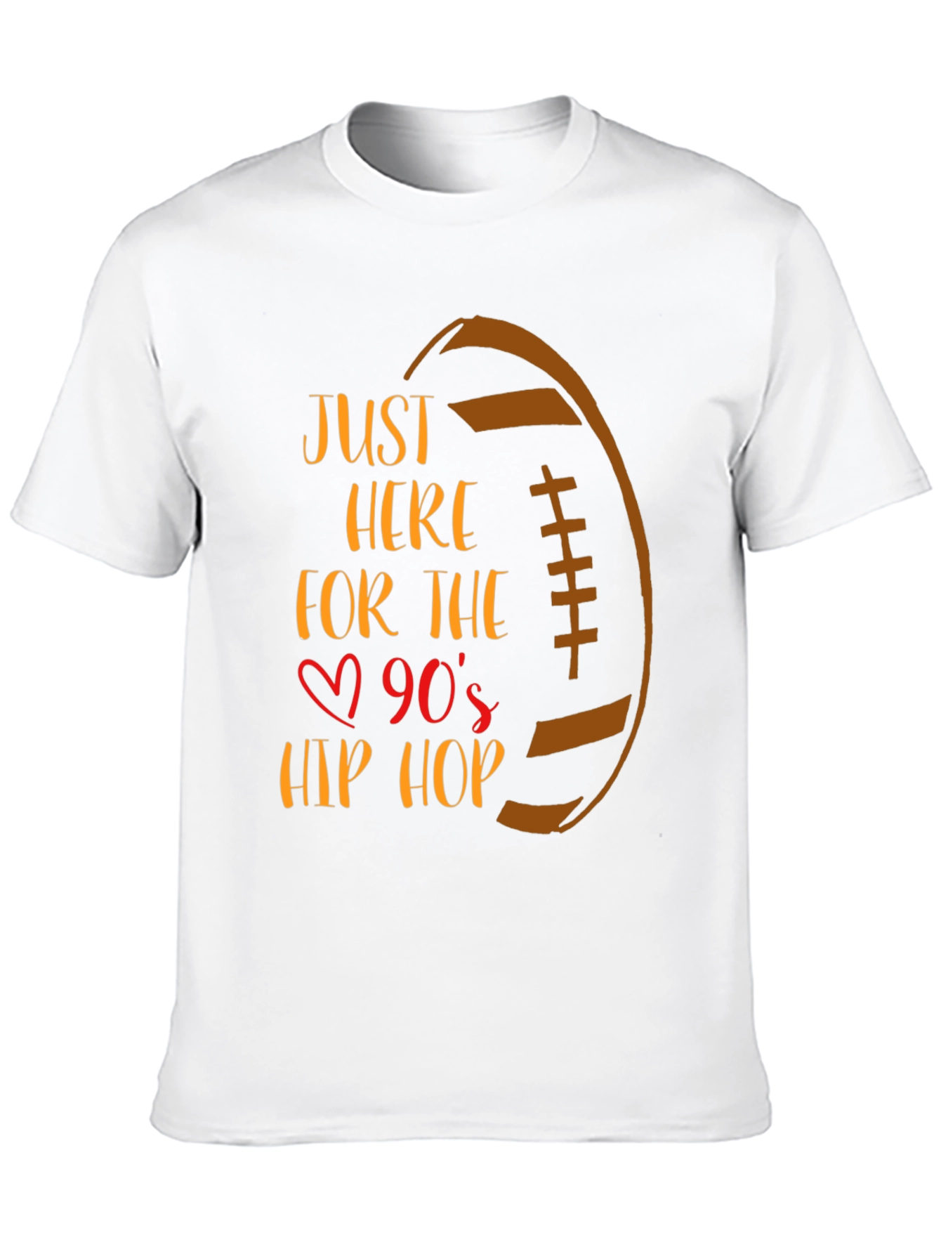 Black 90s Hip Hop Football Graphic Tee view 10