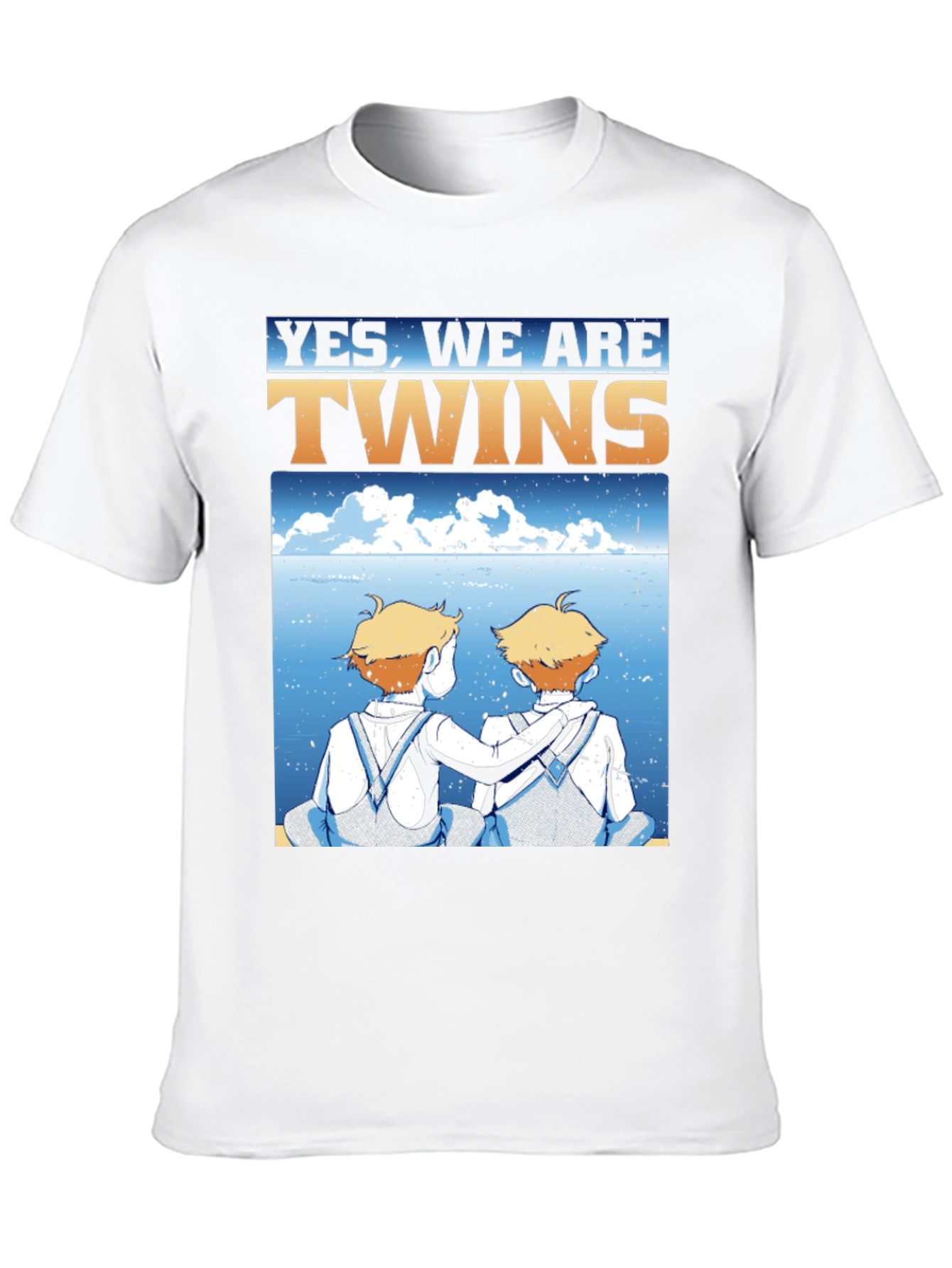 Black Yes, We Are Twins T-Shirt view 10