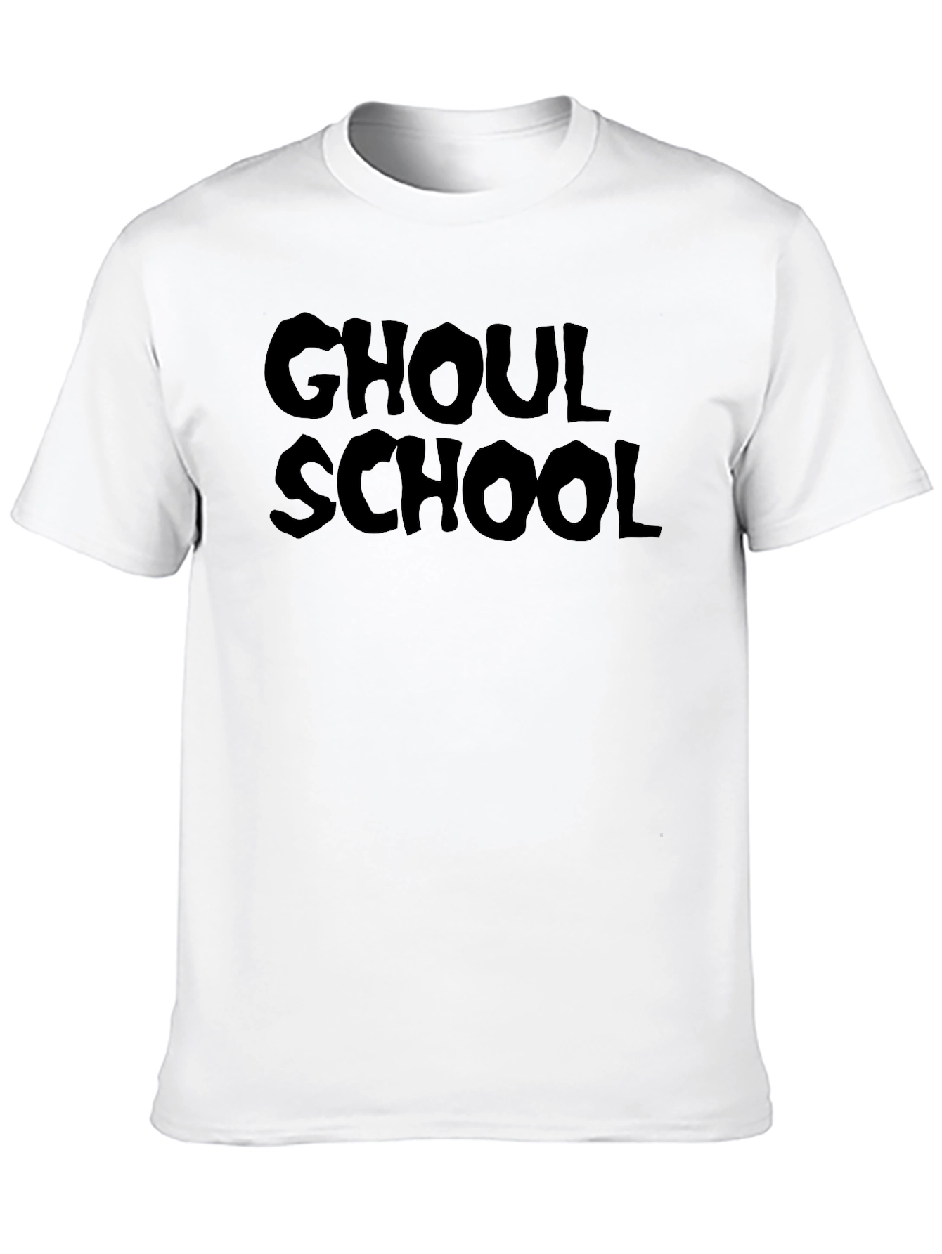 Black Ghoul School Graphic Tee - Black Cotton T-Shirt view 10