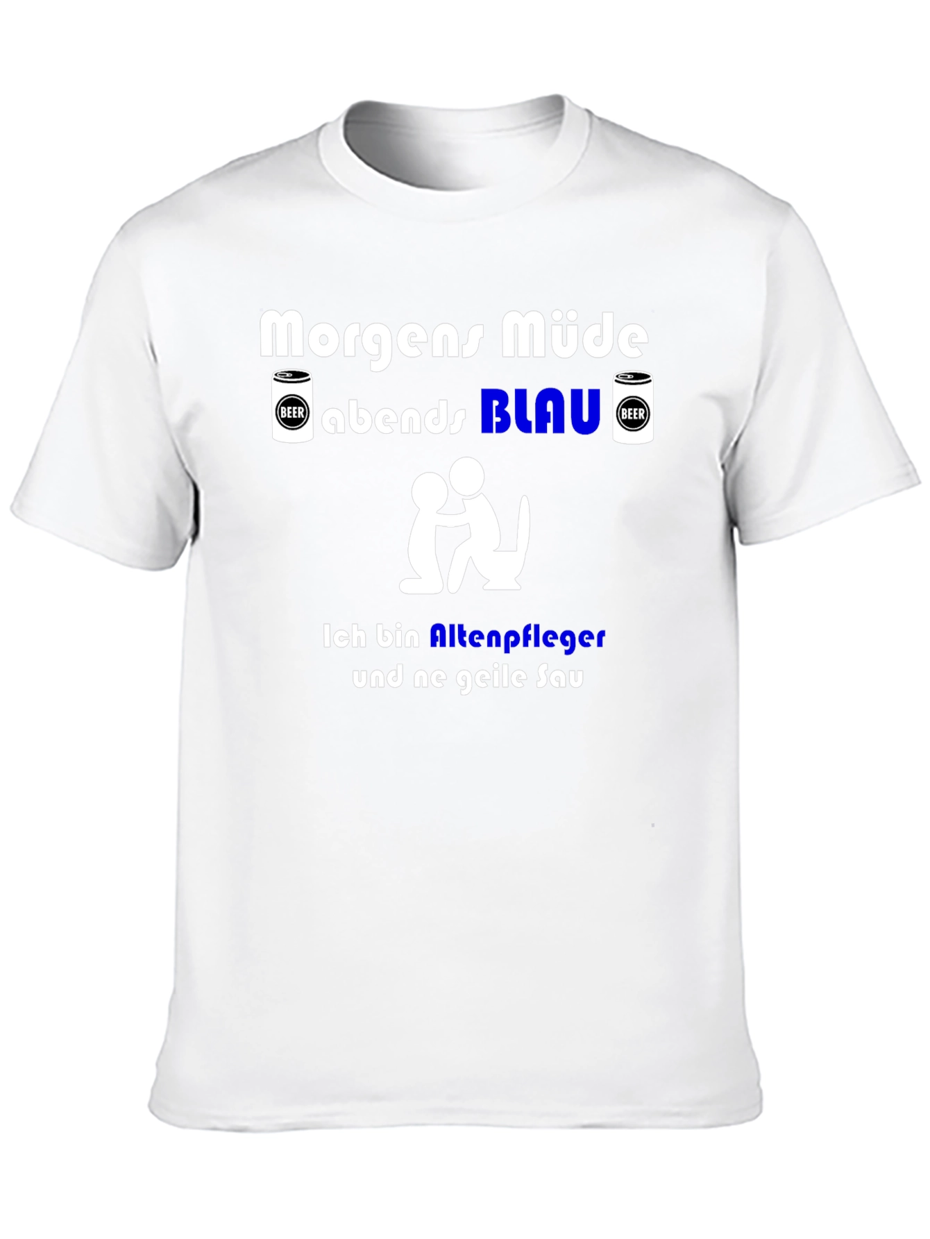 Black Funny German Slogan T-Shirt - Nursing Home Worker view 10