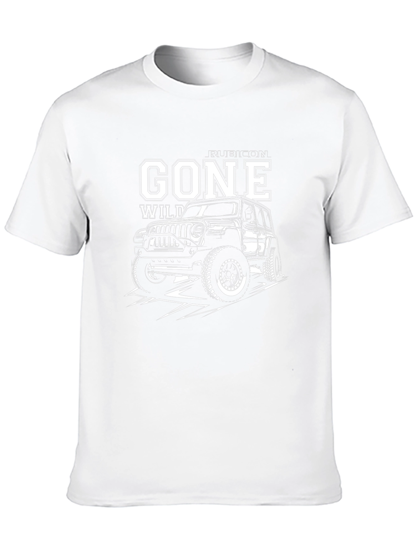 Black Gone Wild Rubicon Jeep Black Graphic Tee view 10